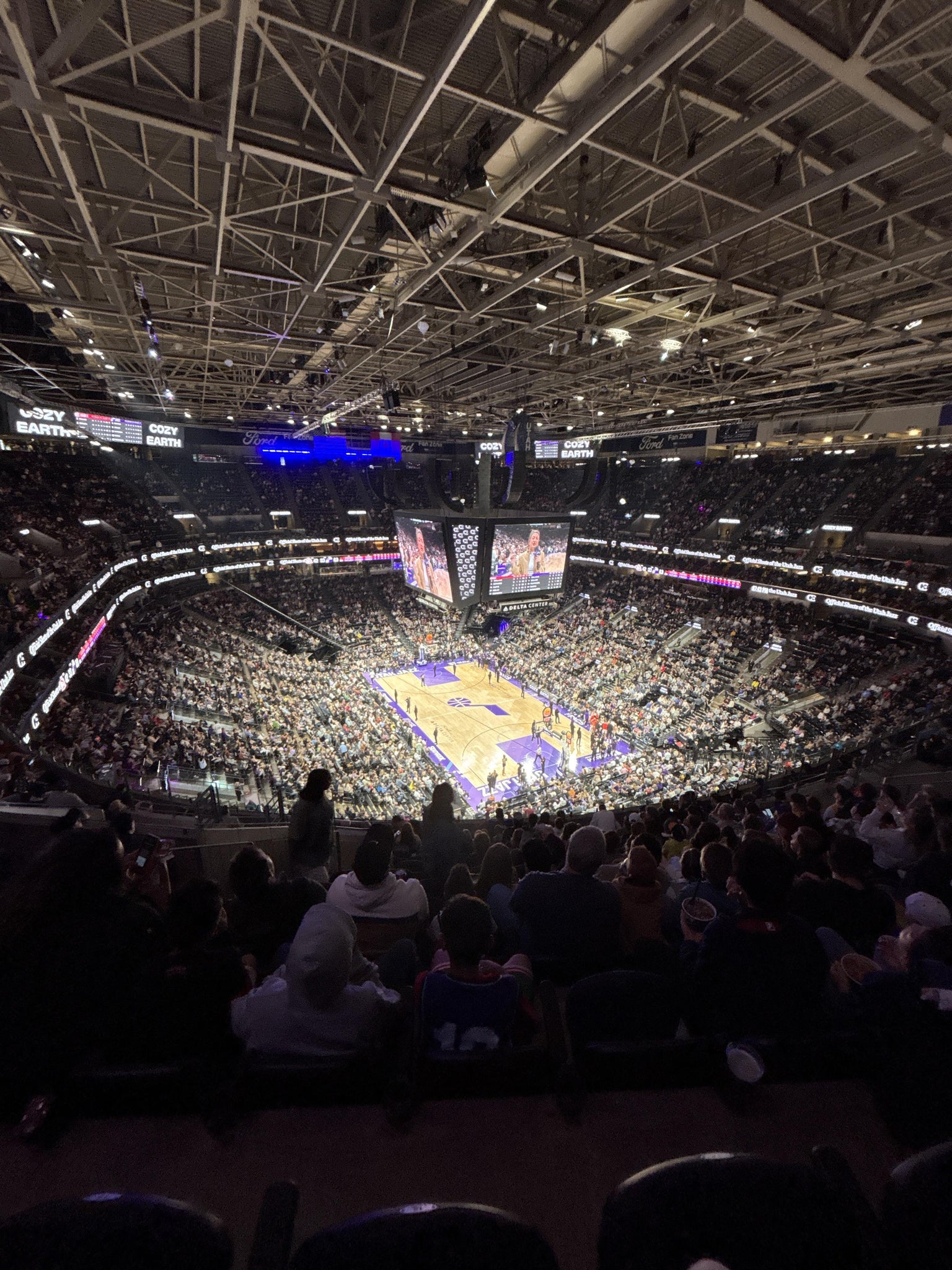 Real Fan View taken from Section 125 at Delta Center by Casen C