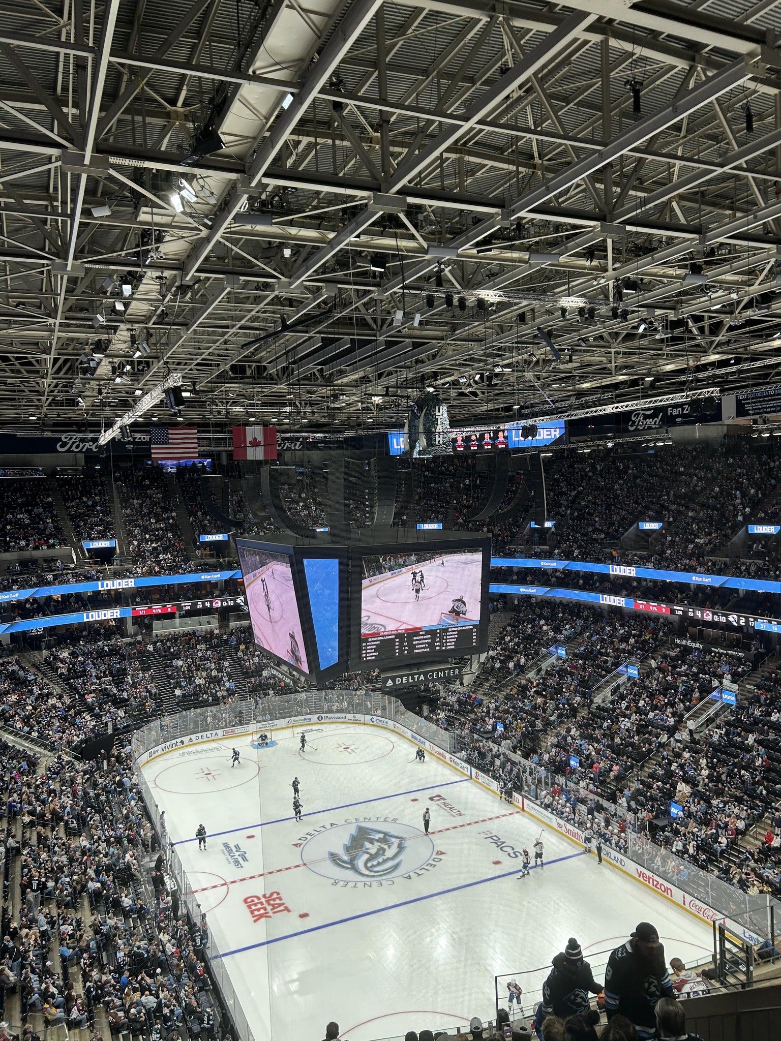 Real Fan View taken from Section 125 at Delta Center by Svea T