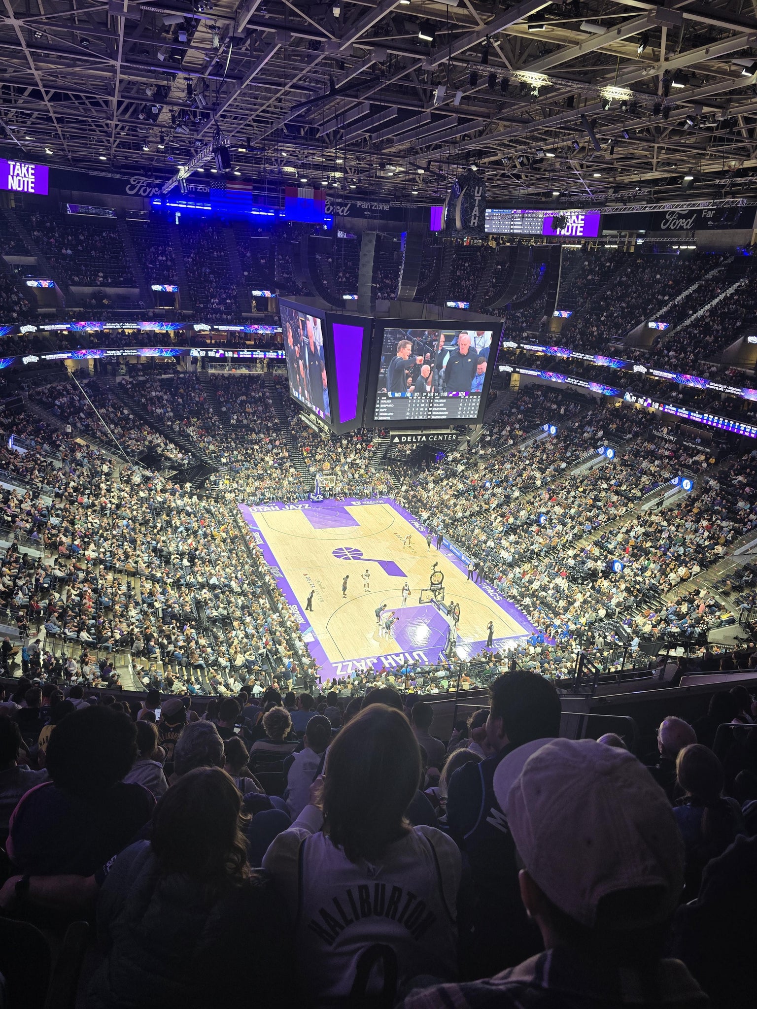Real Fan View taken from Section 125 at Delta Center by Jason B