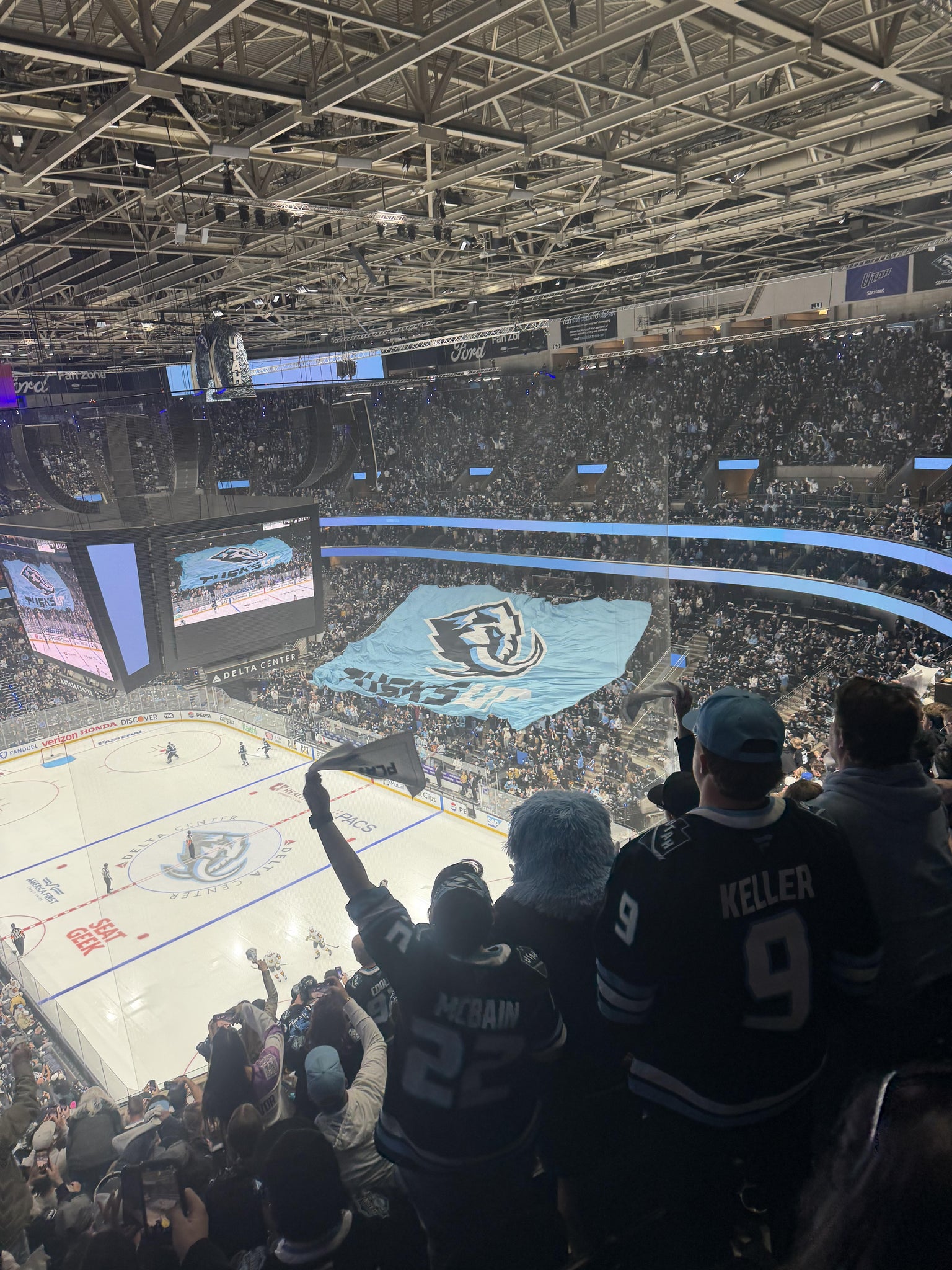 Real Fan View taken from Section 125 at Delta Center by Larry B