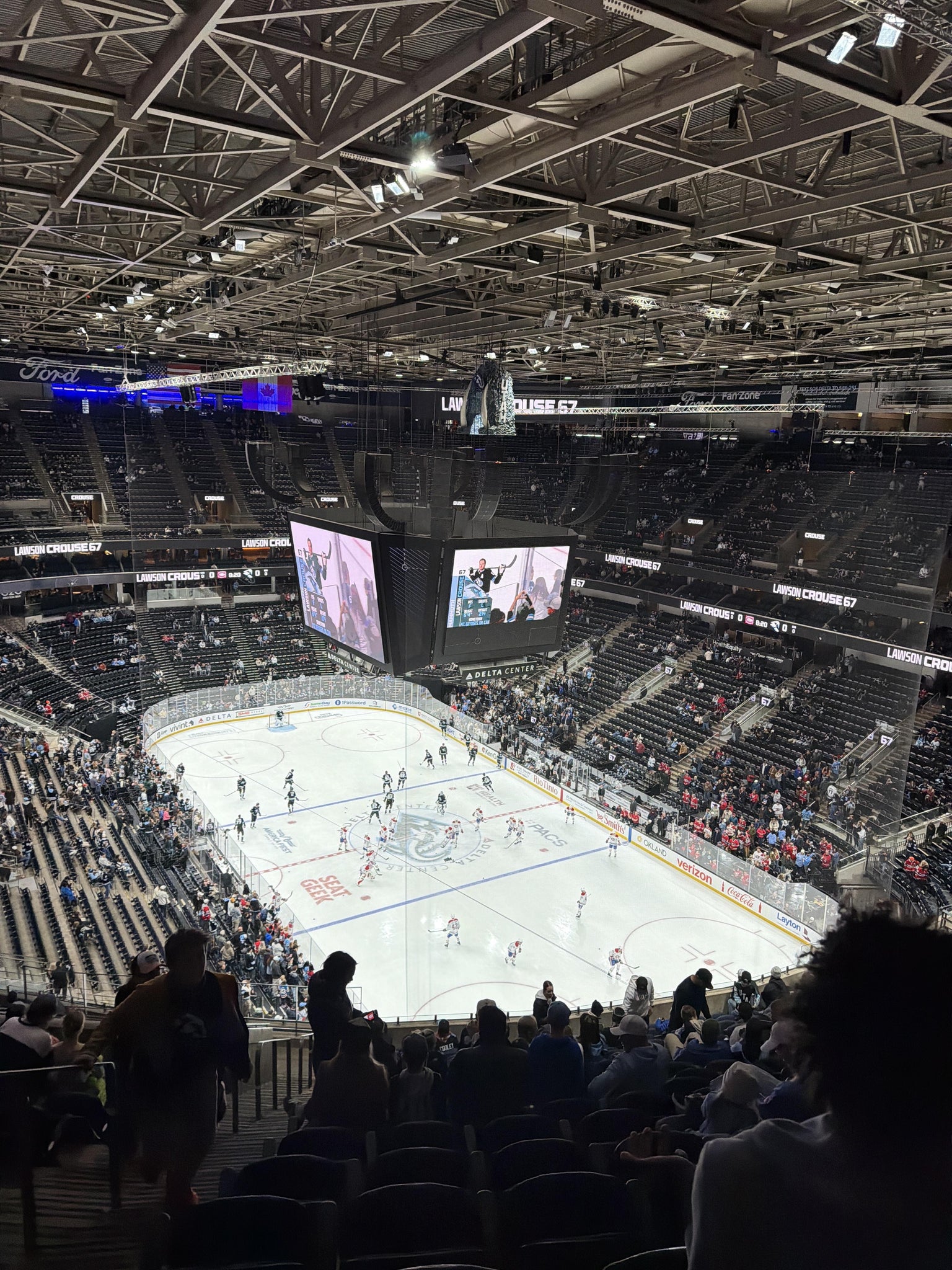 Real Fan View taken from Section 125 at Delta Center by Sara P