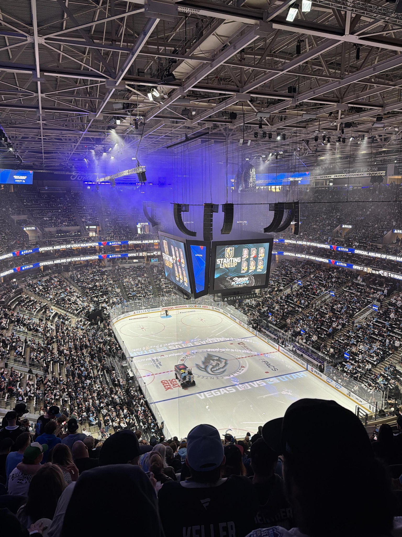 Real Fan View taken from Section 125 at Delta Center by Carson L