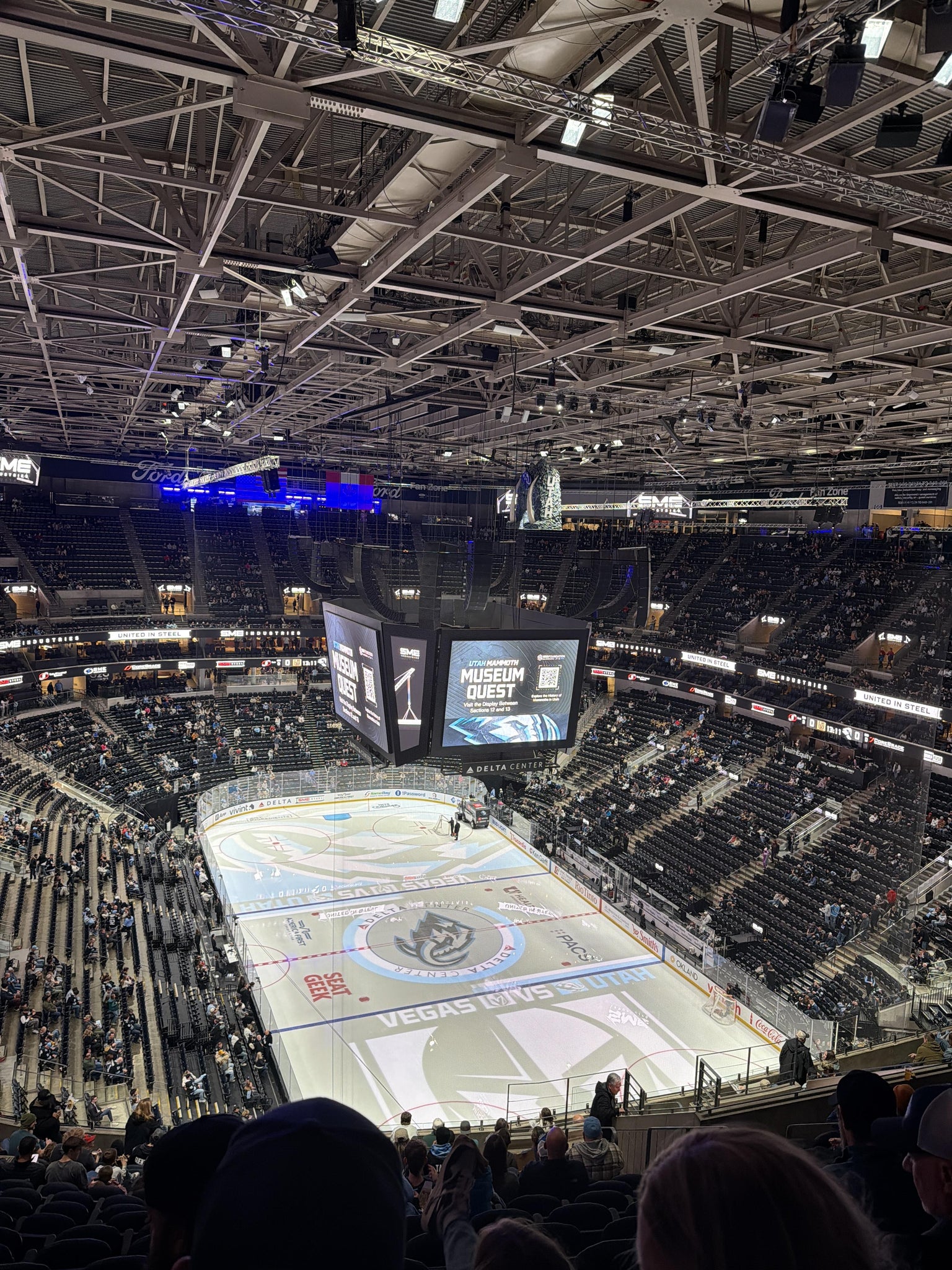 Real Fan View taken from Section 125 at Delta Center by Alex C