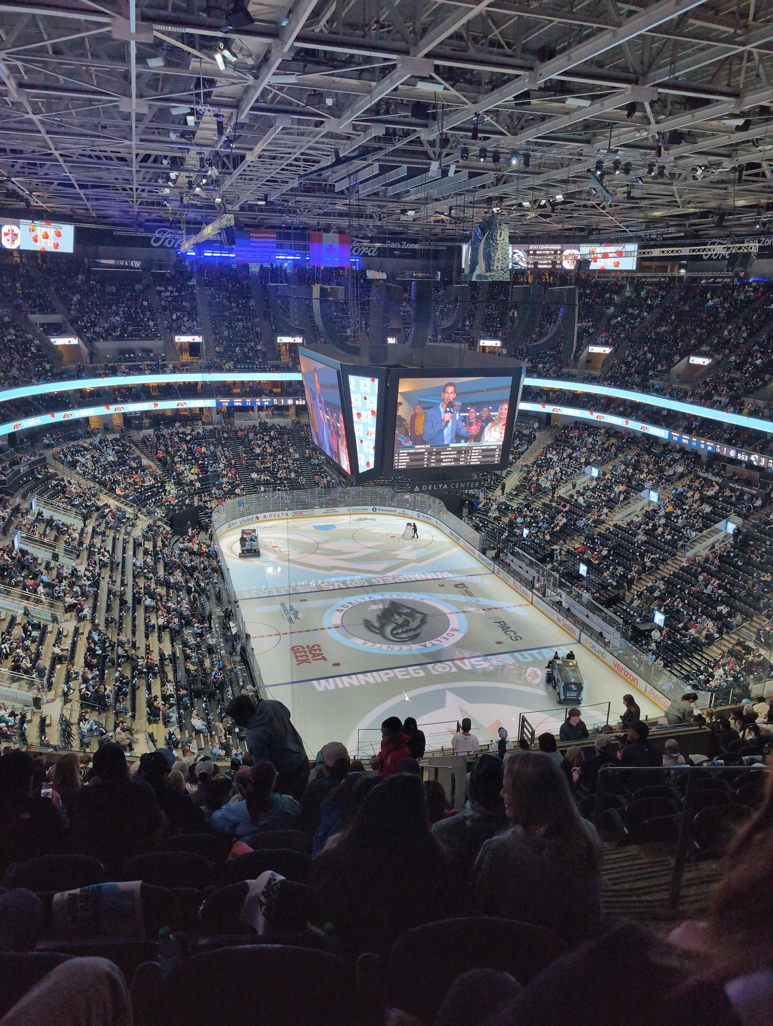 Real Fan View taken from Section 125 at Delta Center by Irais D