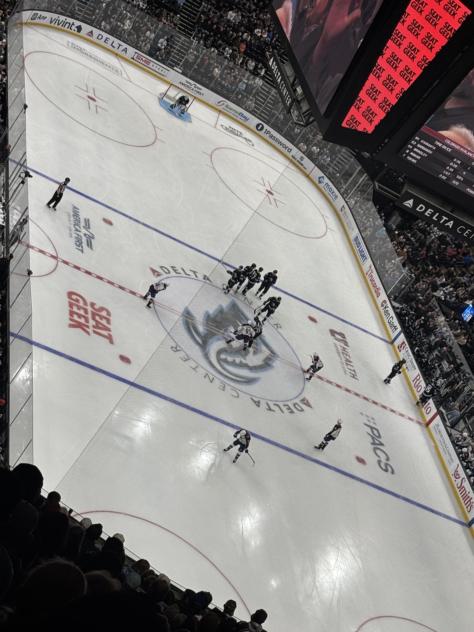Real Fan View taken from Section 125 at Delta Center by Cherelyn S