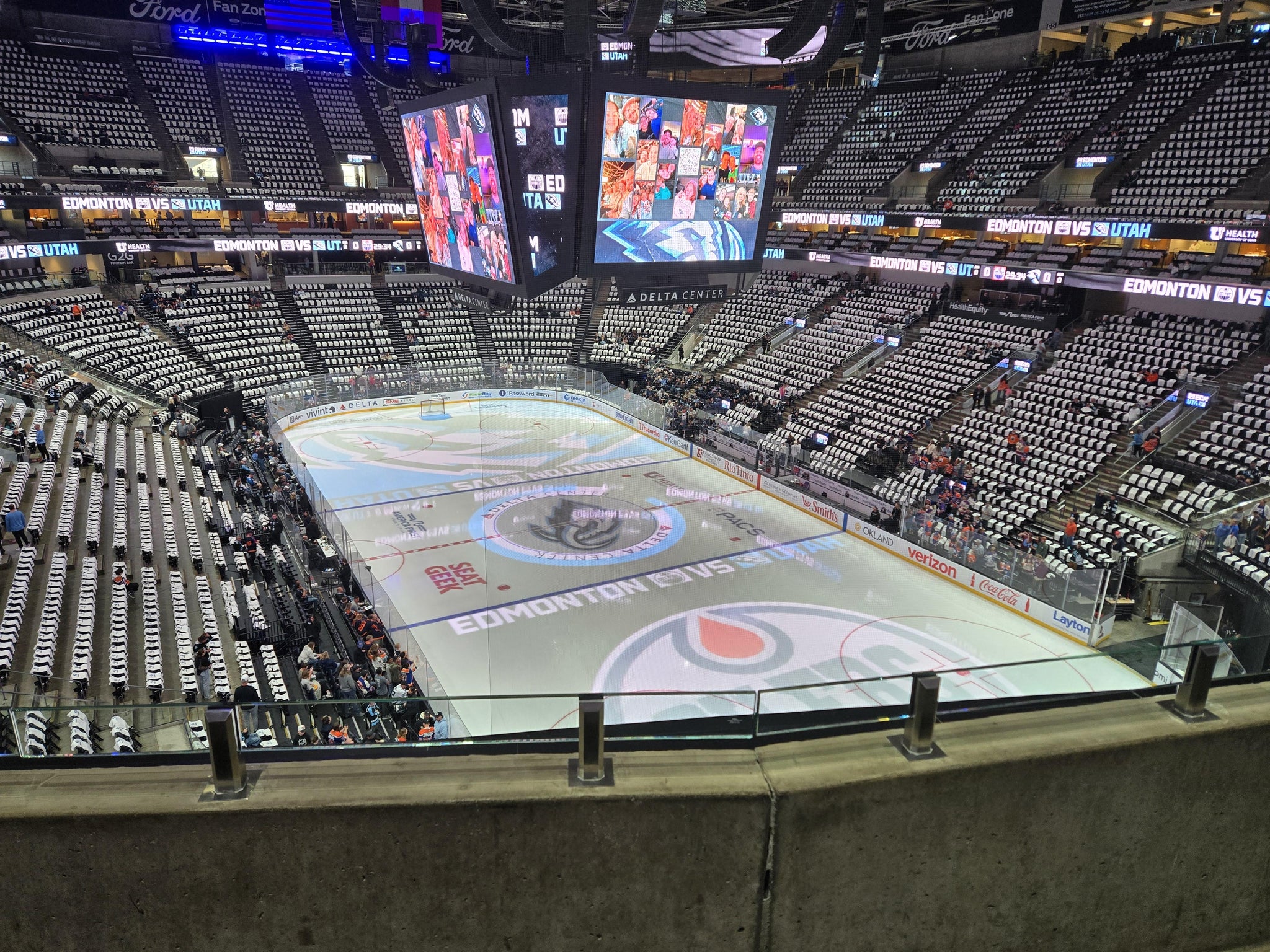 Real Fan View taken from Section 125 at Delta Center by Josh H