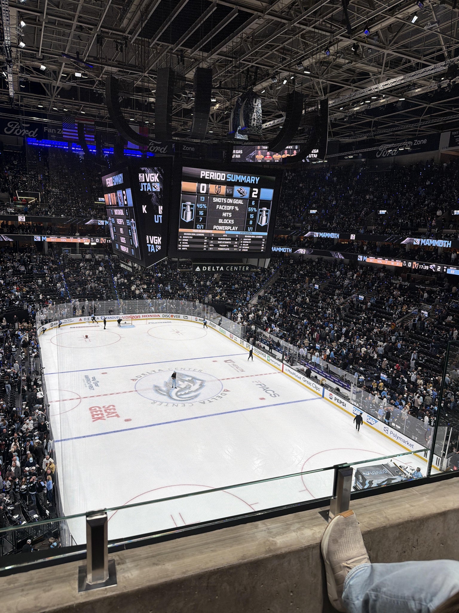 Real Fan View taken from Section 125 at Delta Center by Brandon P