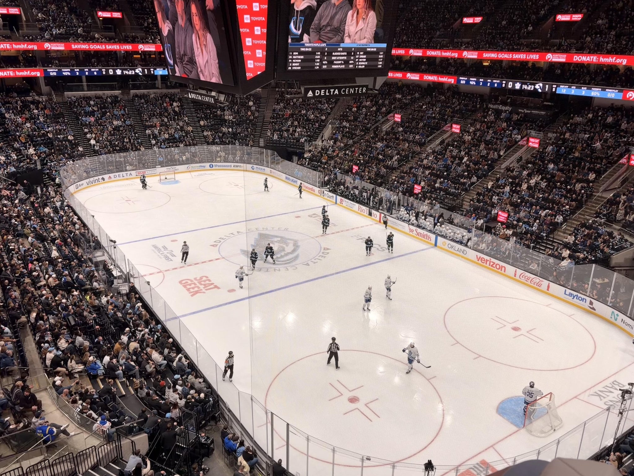 Real Fan View taken from Section 125 at Delta Center by Johnny C