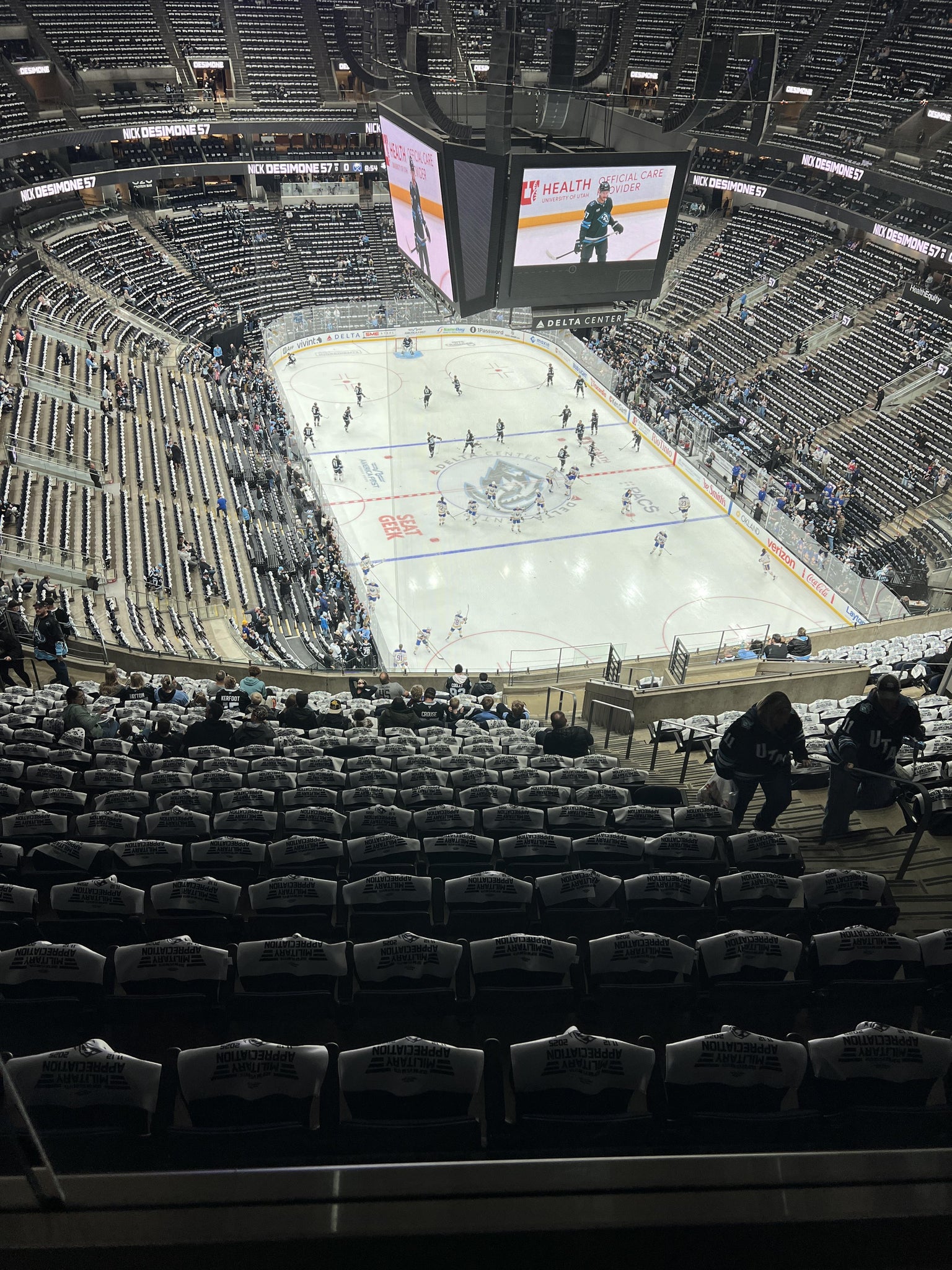 Real Fan View taken from Section 125 at Delta Center by Matthew B
