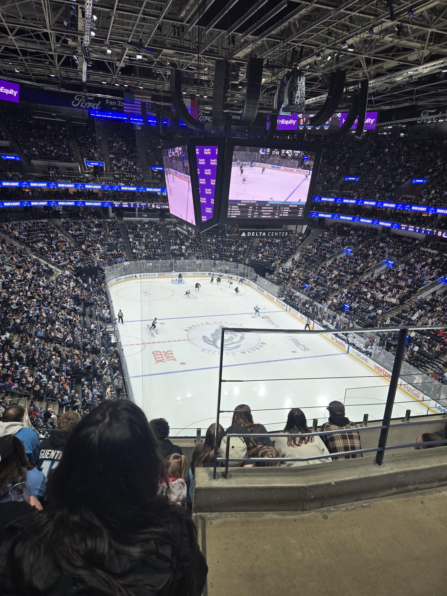 Real Fan View taken from Section 125 at Delta Center by Brenna B