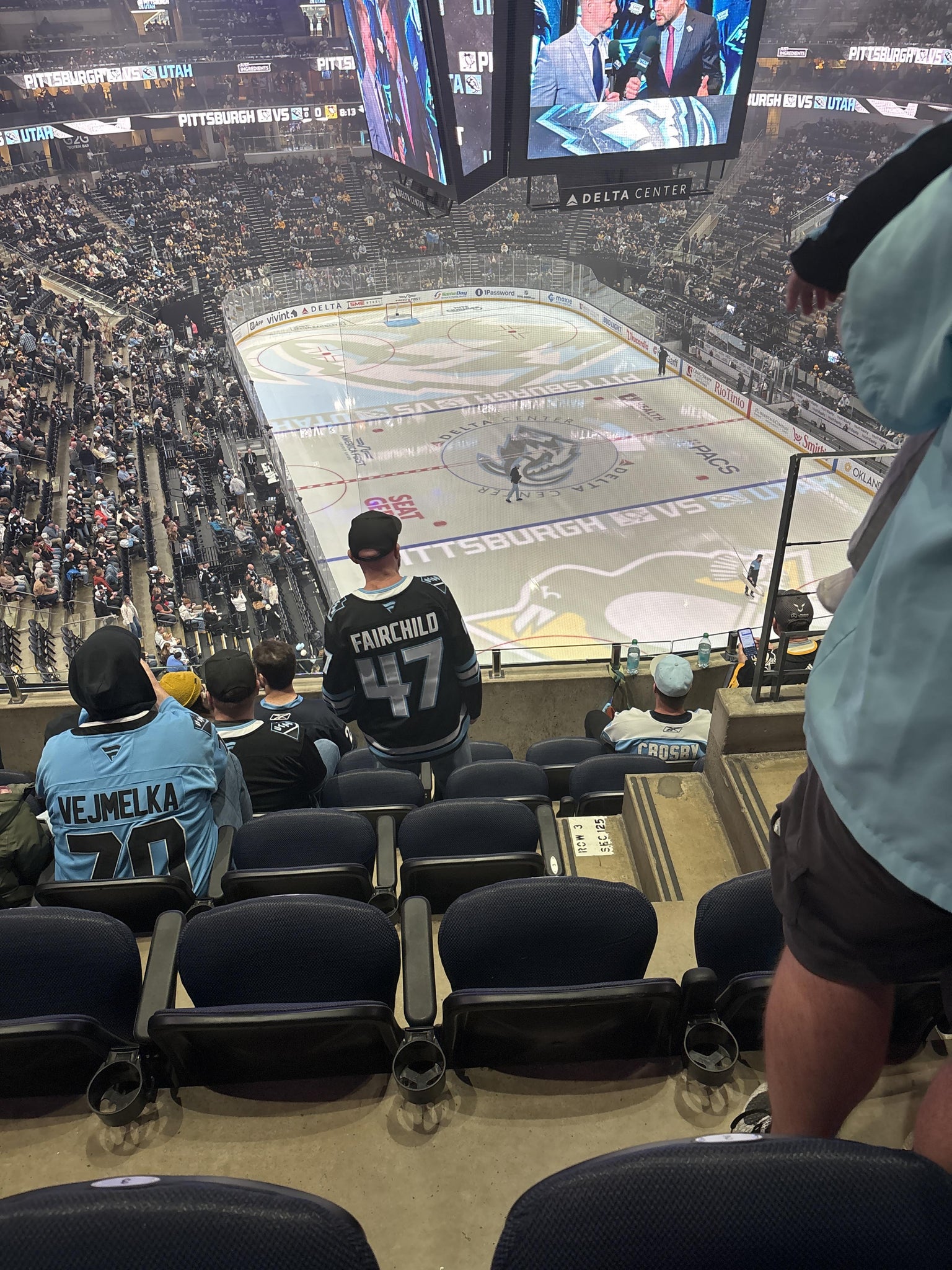 Real Fan View taken from Section 125 at Delta Center by Kearsten E