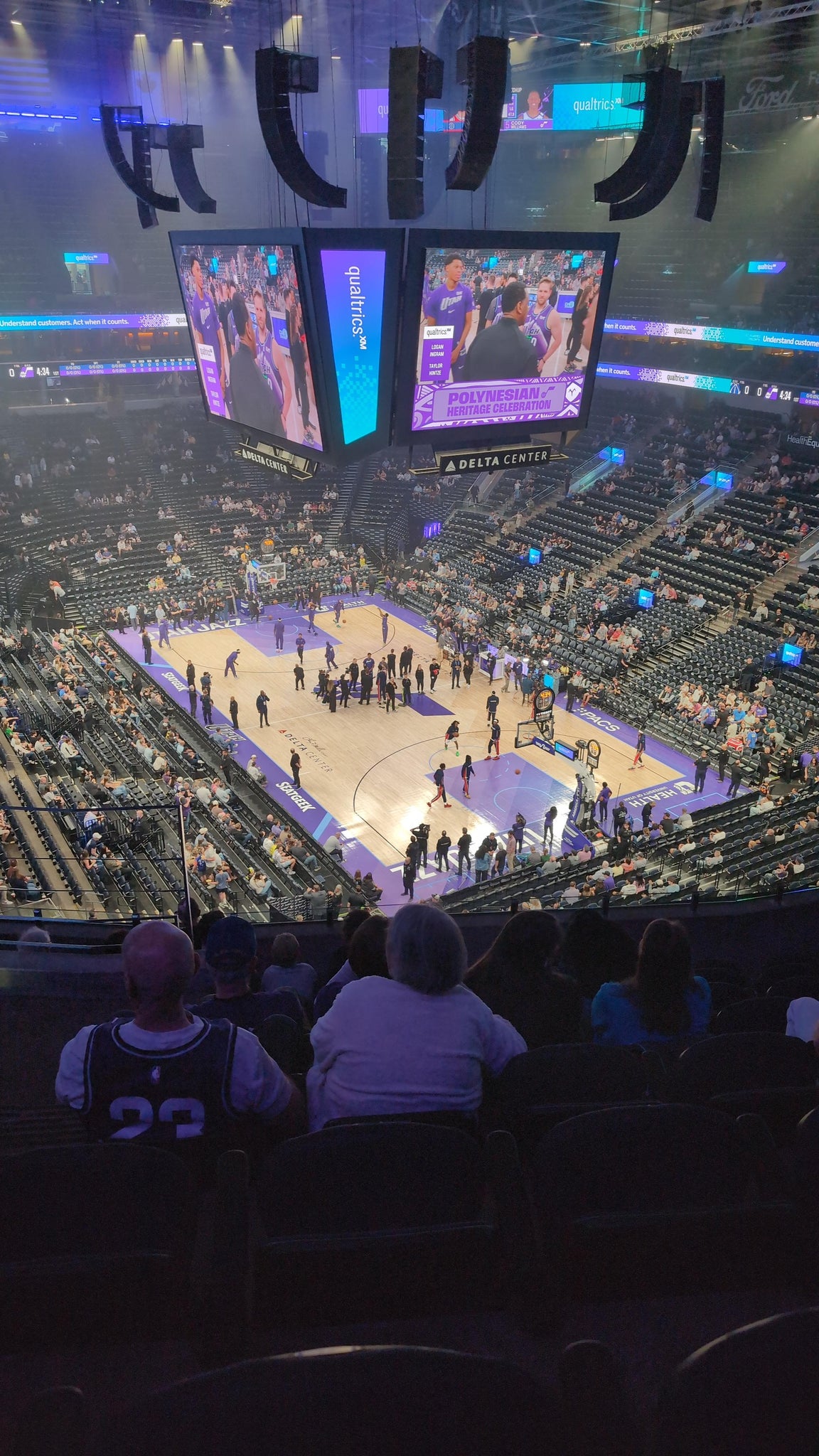 Real Fan View taken from Section 125 at Delta Center by Paul S