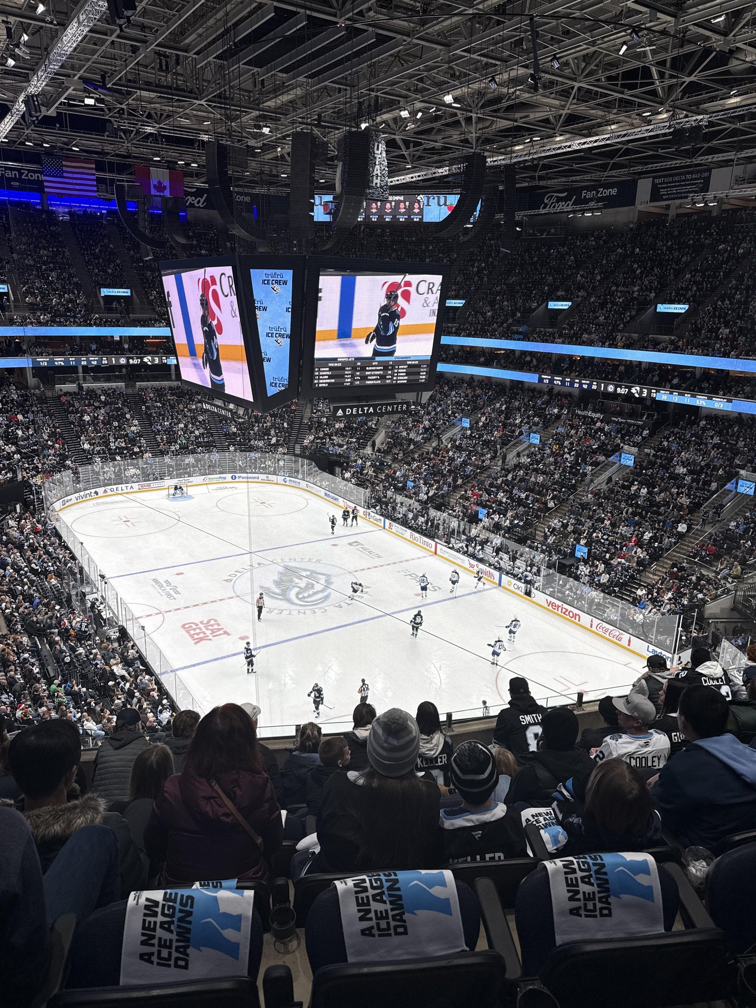 Real Fan View taken from Section 125 at Delta Center by Kendra M