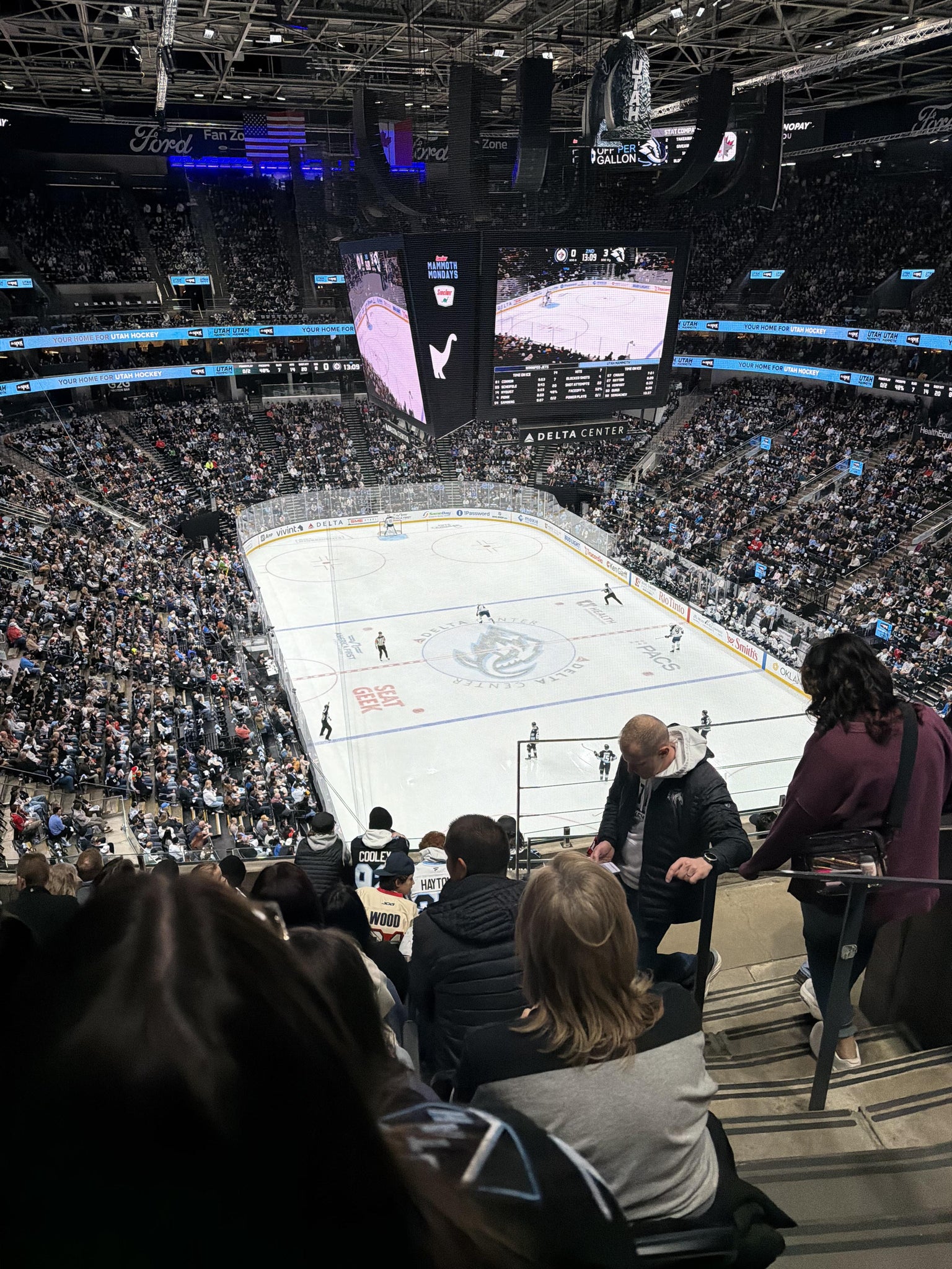 Real Fan View taken from Section 125 at Delta Center by Andrew S