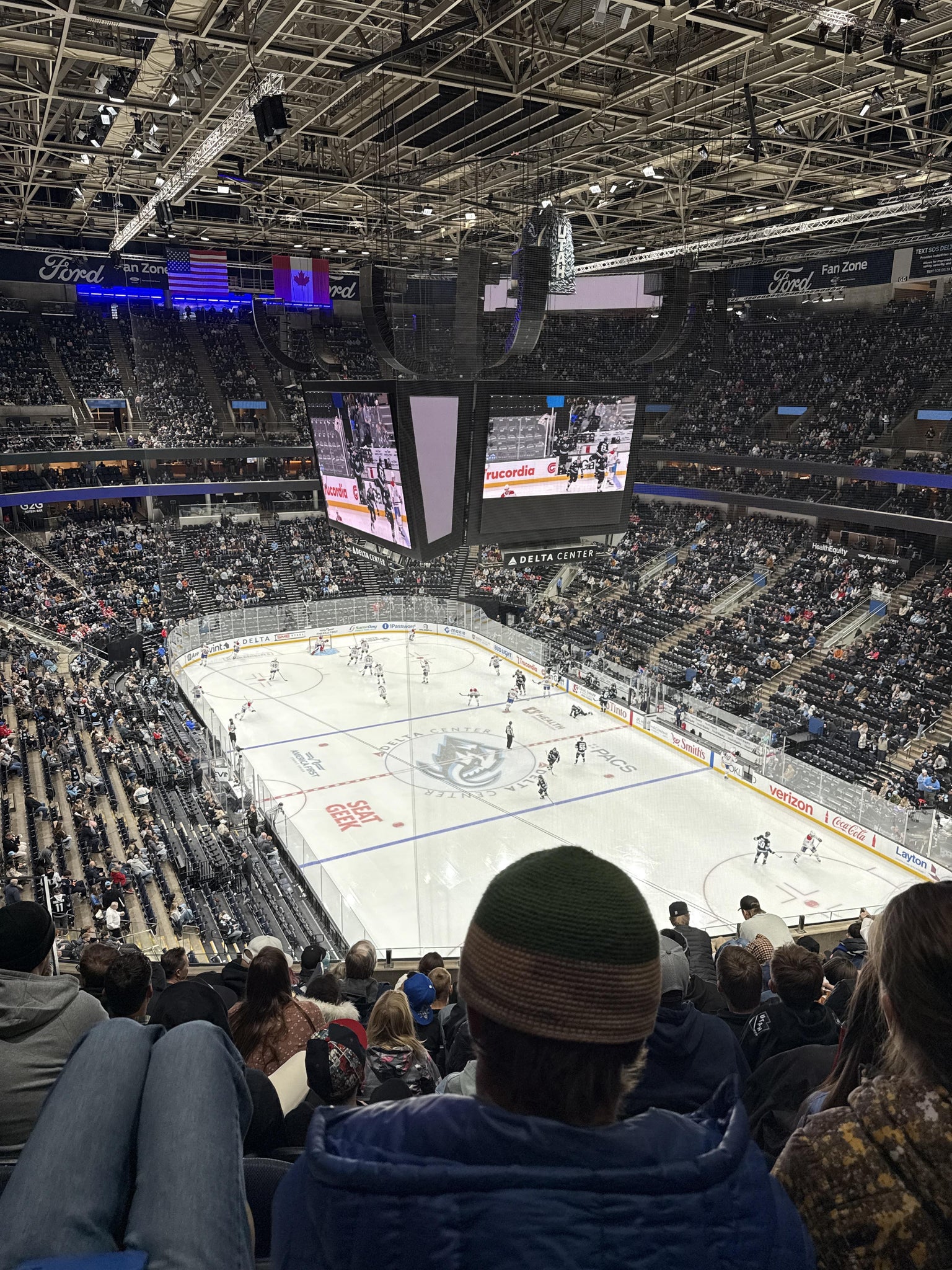 Real Fan View taken from Section 125 at Delta Center by Cameron P