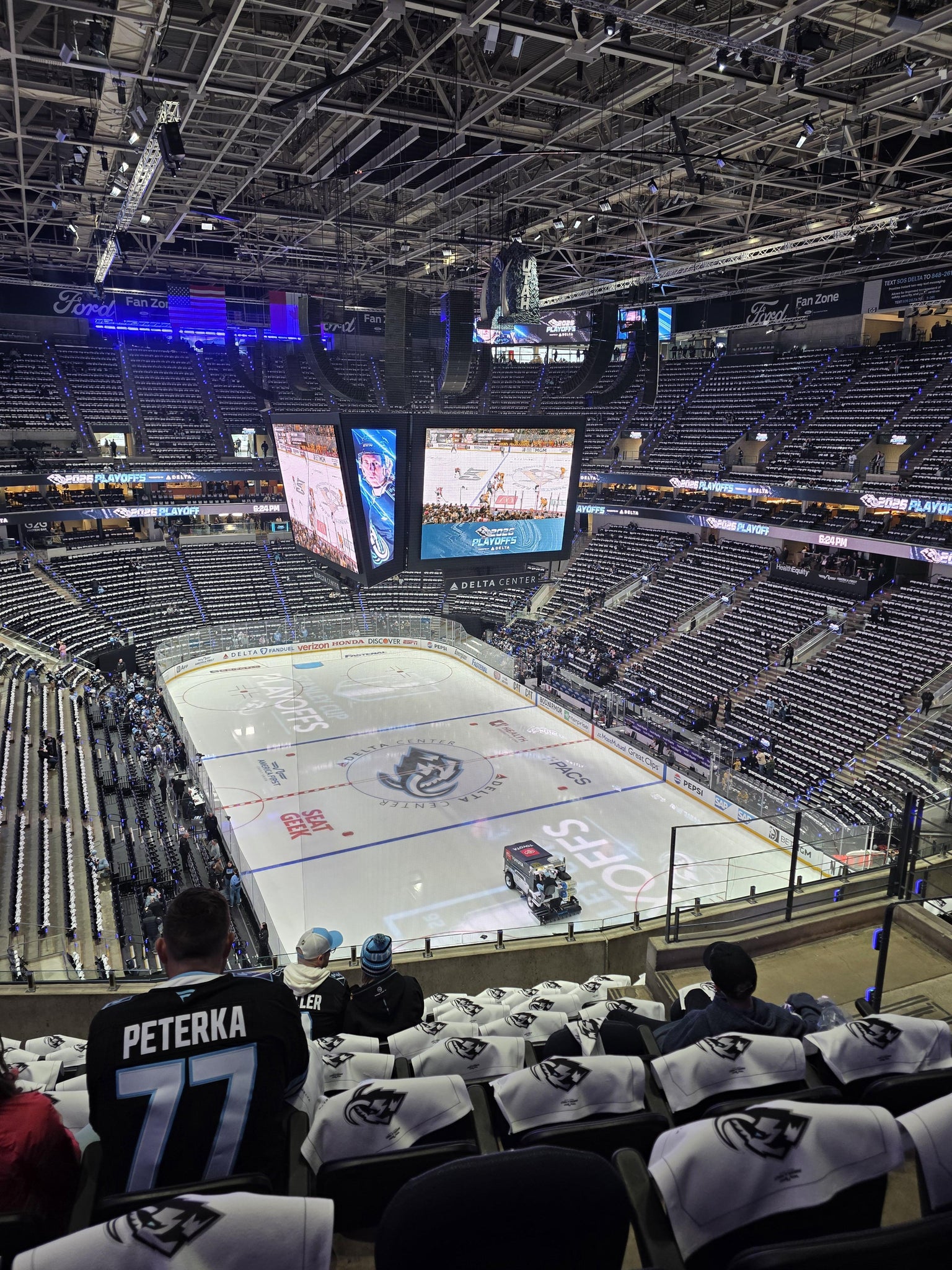 Real Fan View taken from Section 125 at Delta Center by Paul P