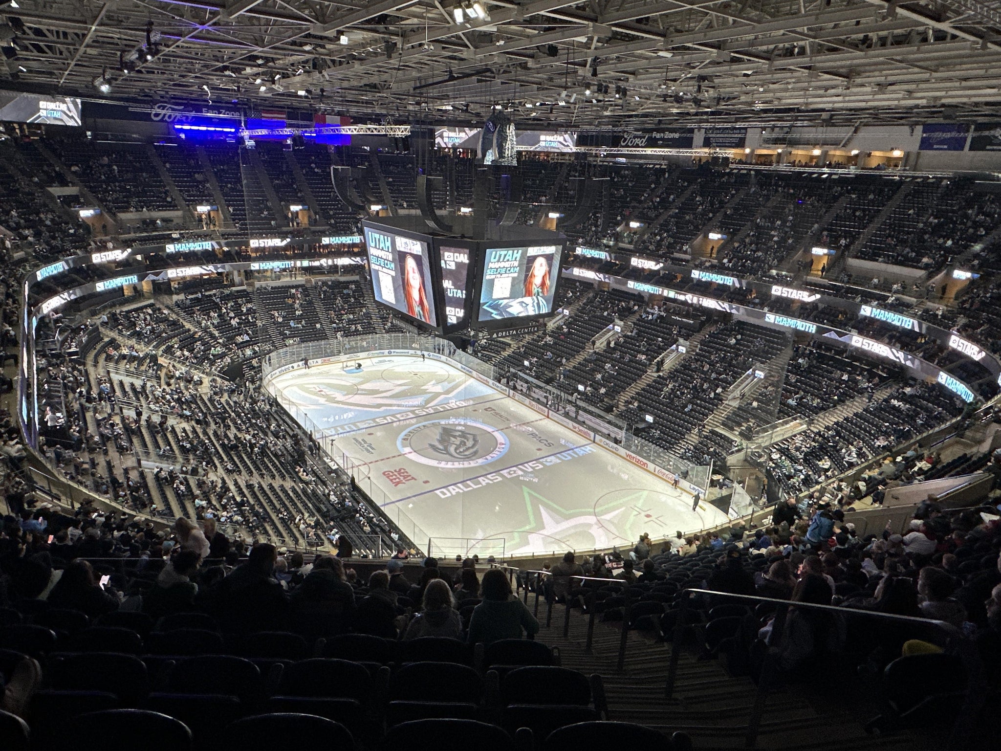 Real Fan View taken from Section 126 at Delta Center by Addison B