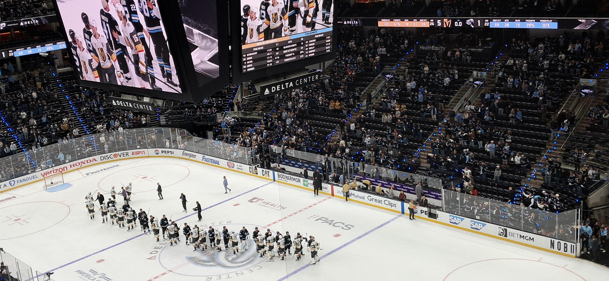 Real Fan View taken from Section 126 at Delta Center by Jonathan S