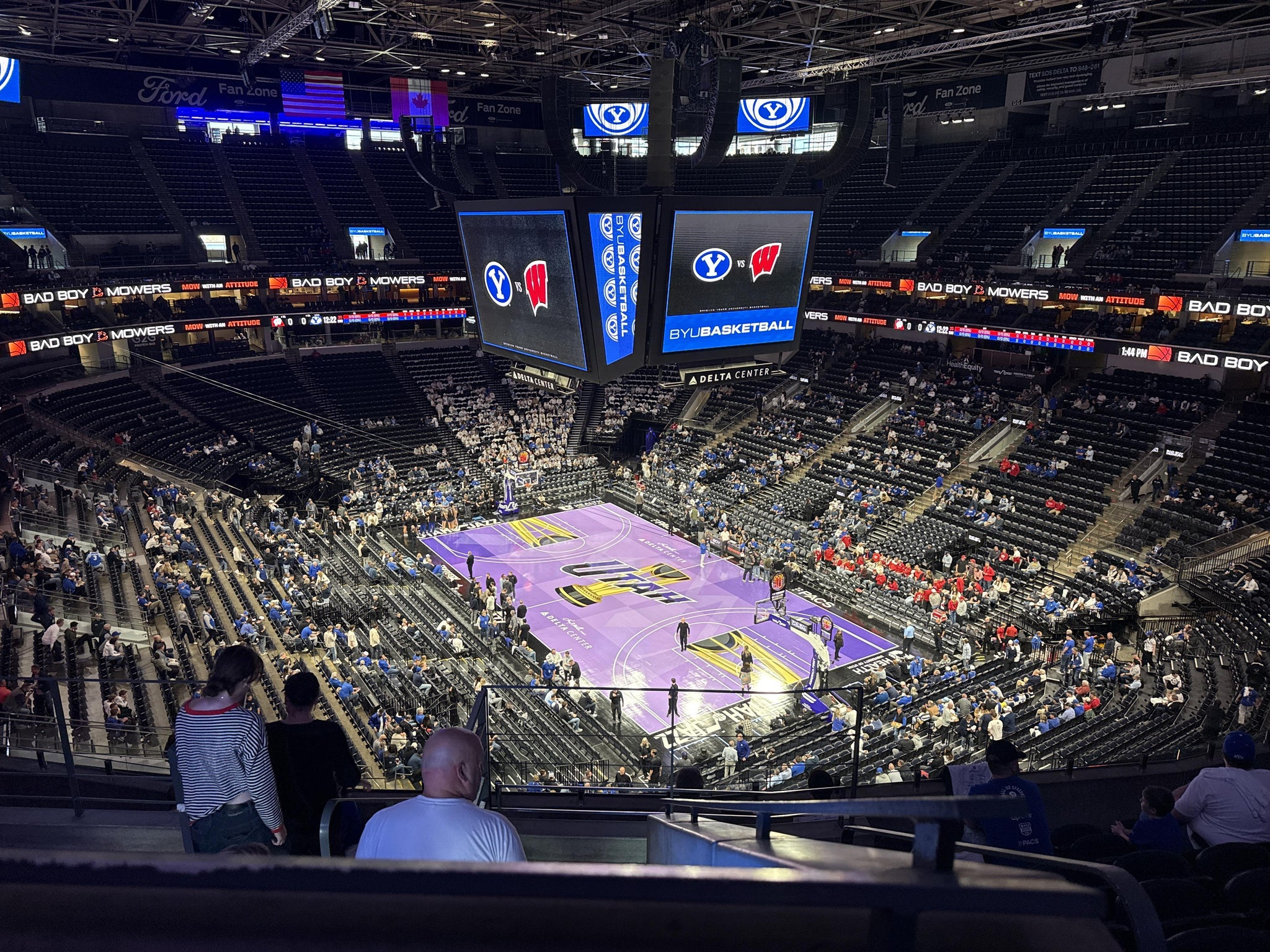 Real Fan View taken from Section 126 at Delta Center by John B