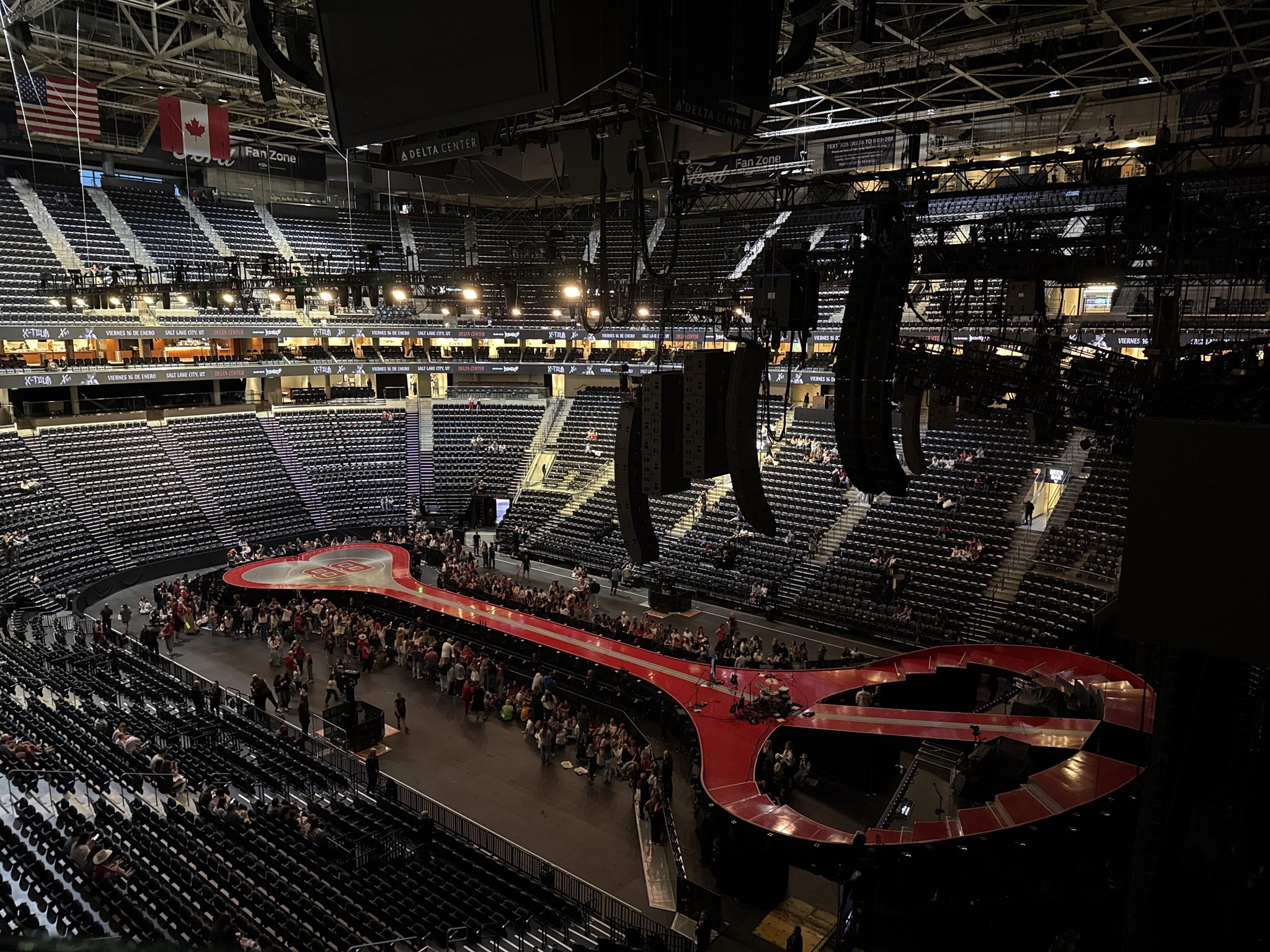 Real Fan View taken from Section 127 at Delta Center by Natalie K