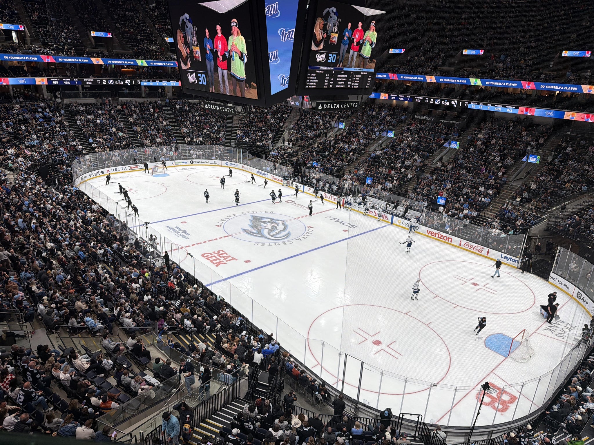 Real Fan View taken from Section 127 at Delta Center by Tanner D