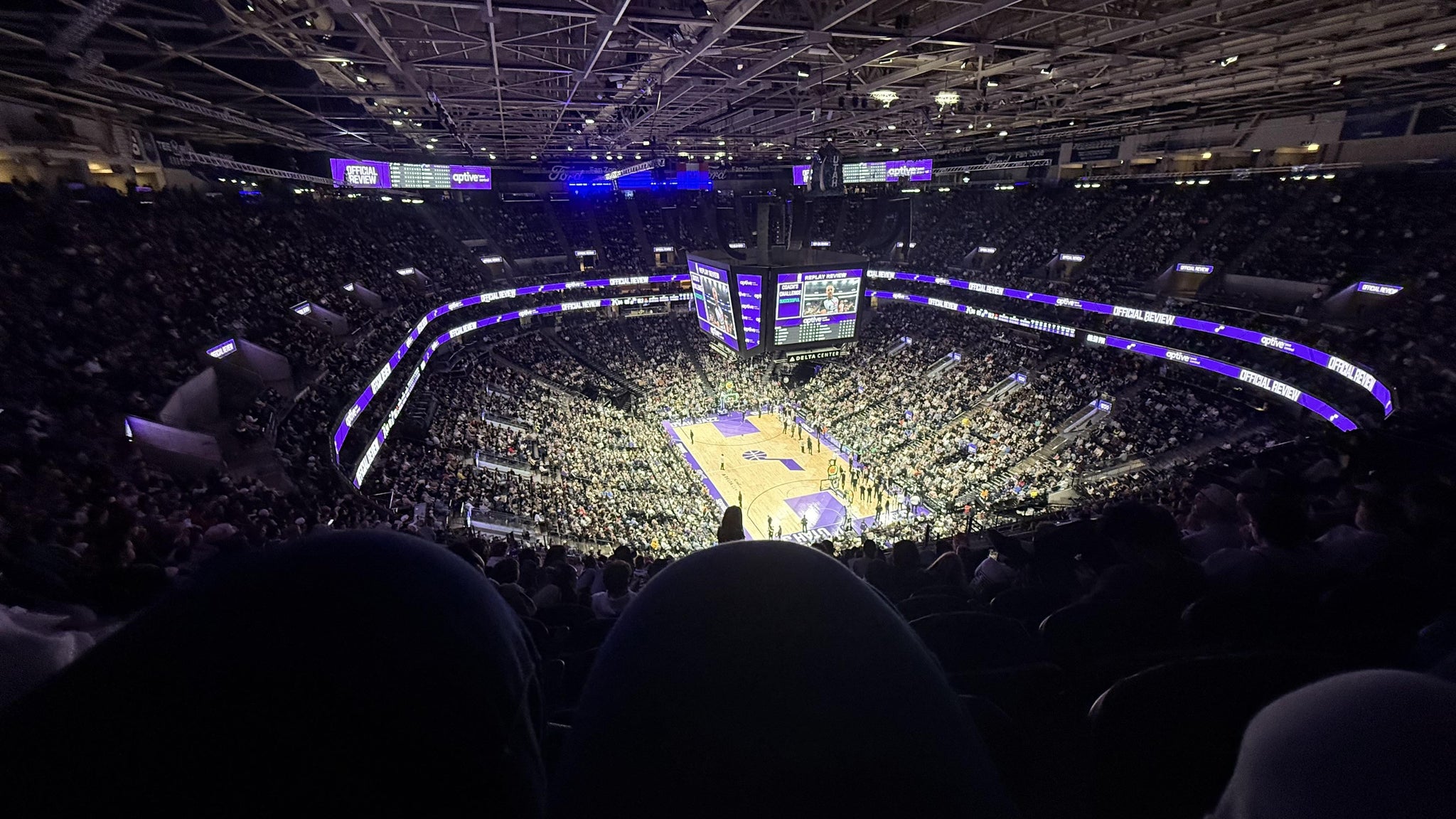 Real Fan View taken from Section 128 at Delta Center by Gladys A
