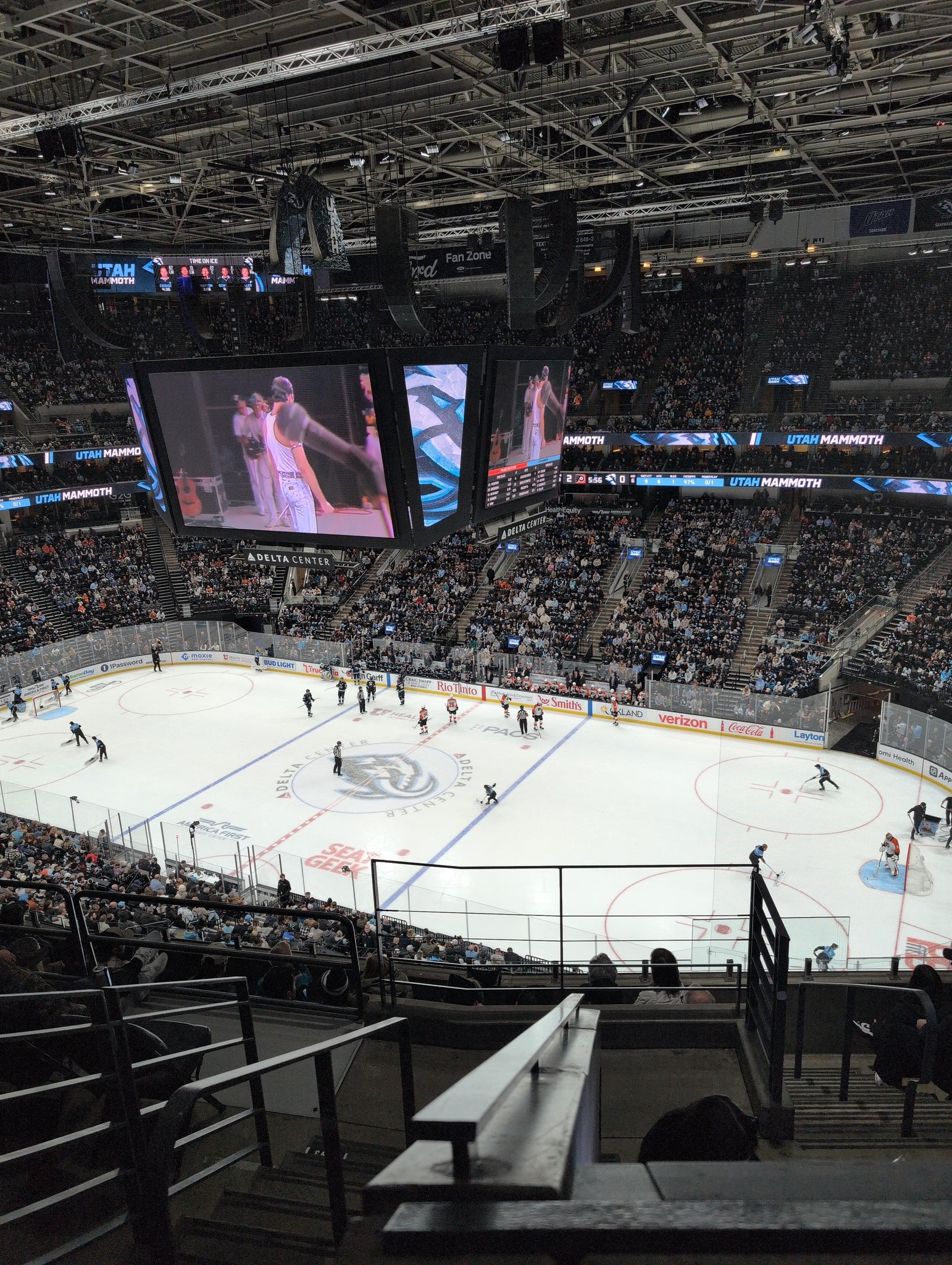 Real Fan View taken from Section 128 at Delta Center by Diego S