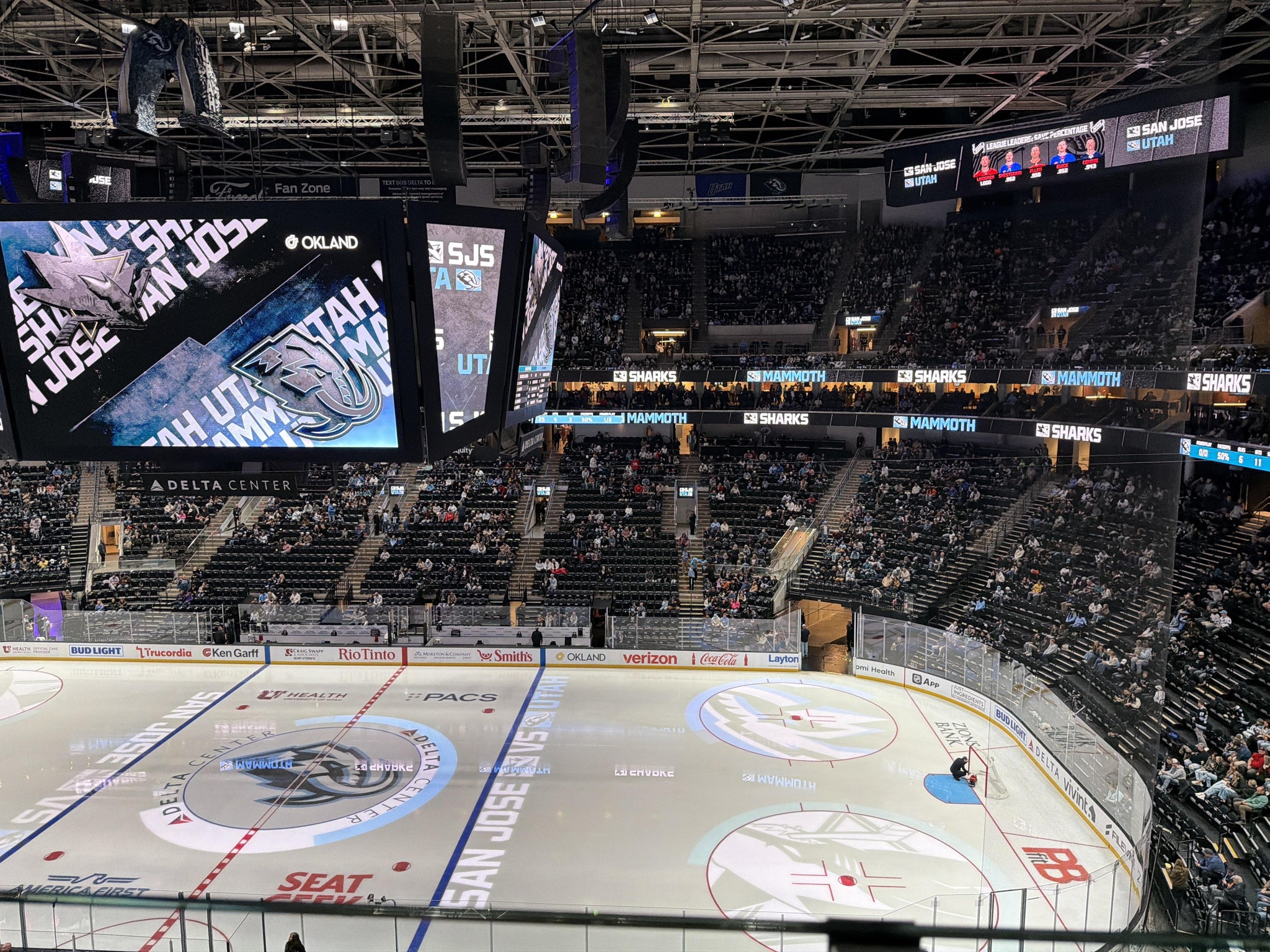 Real Fan View taken from Section 129 at Delta Center by Blake D