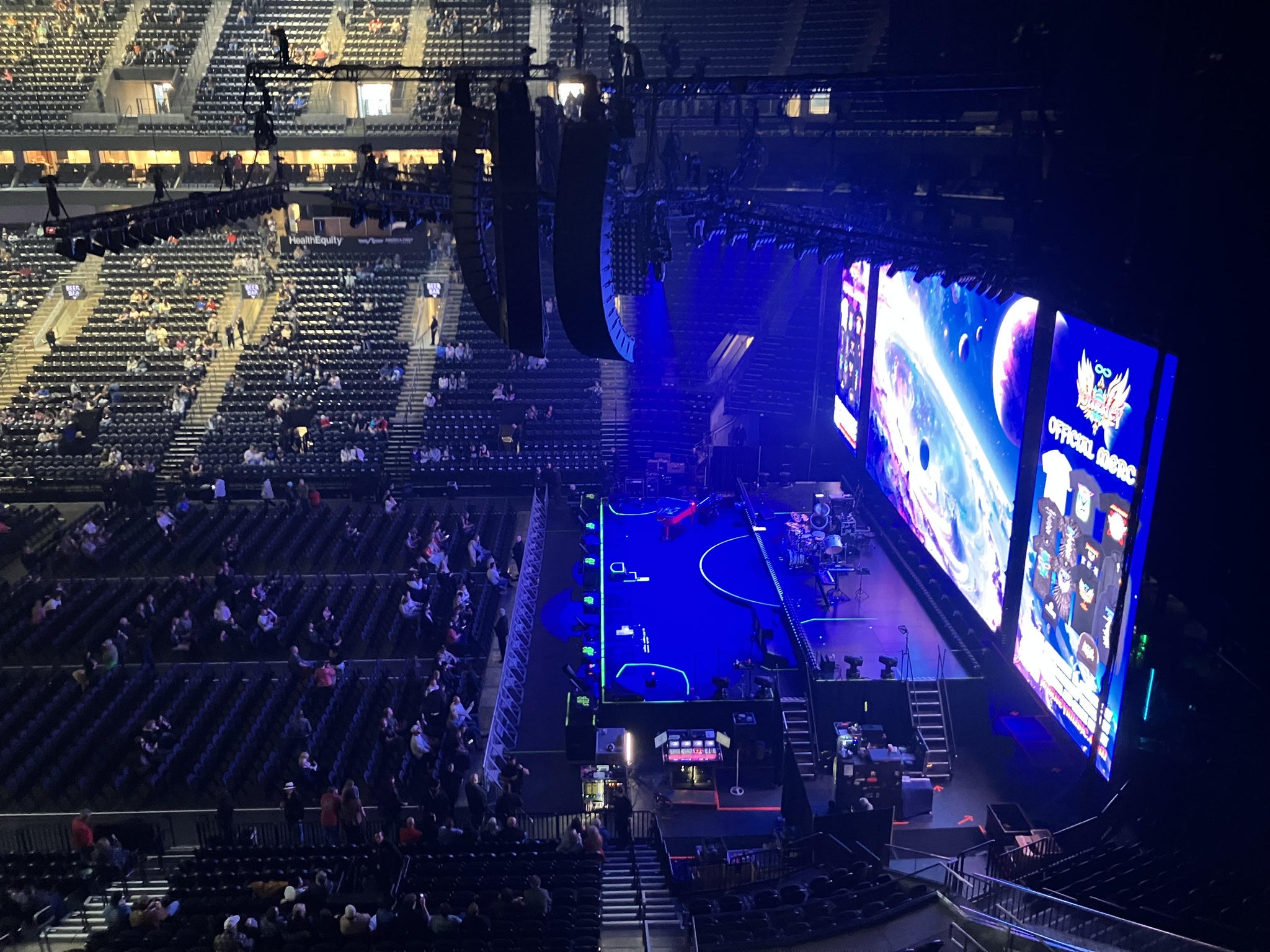Real Fan View taken from Section 129 at Delta Center by Angela W