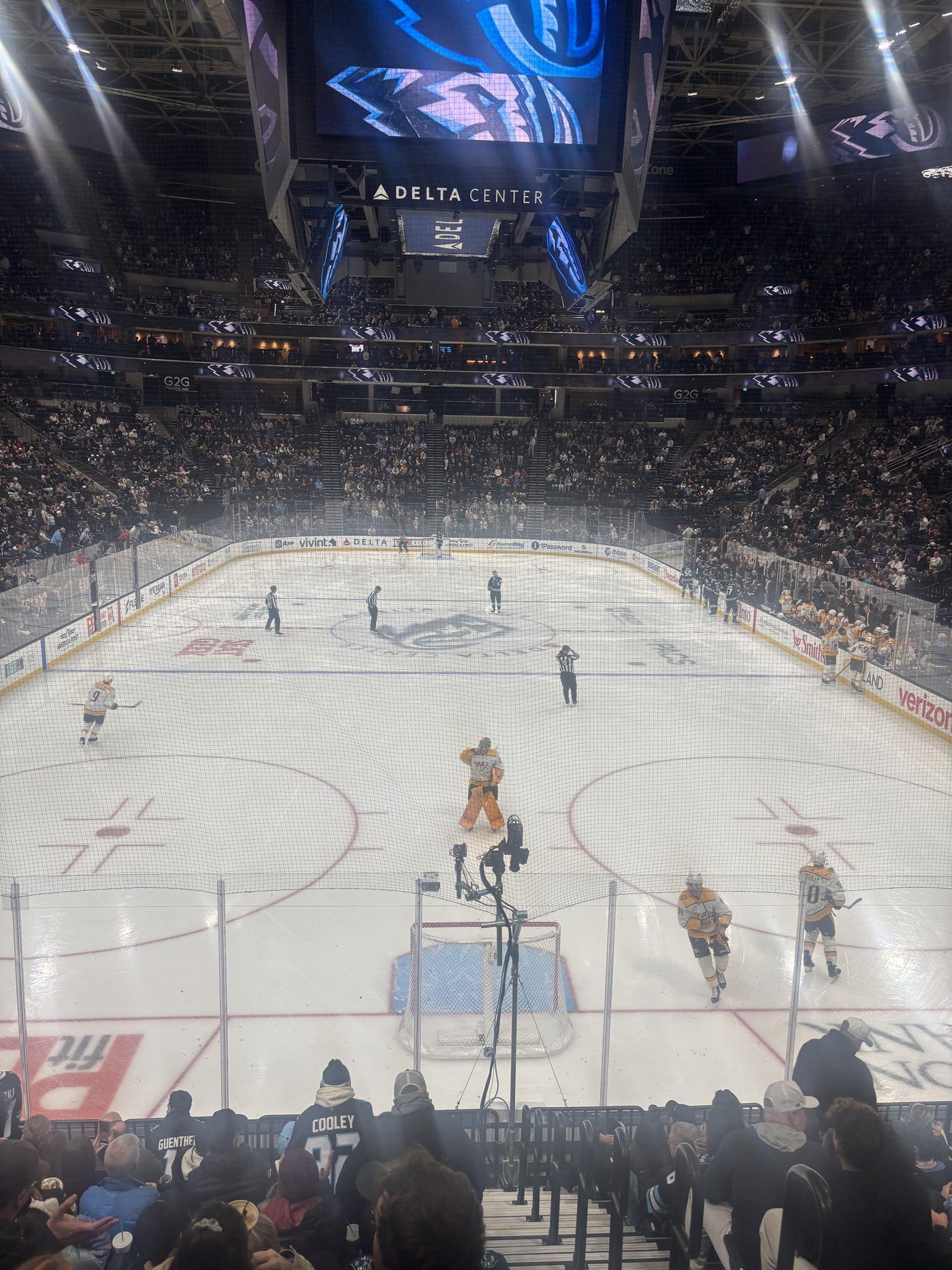 Real Fan View taken from Section 13 at Delta Center by Emma S