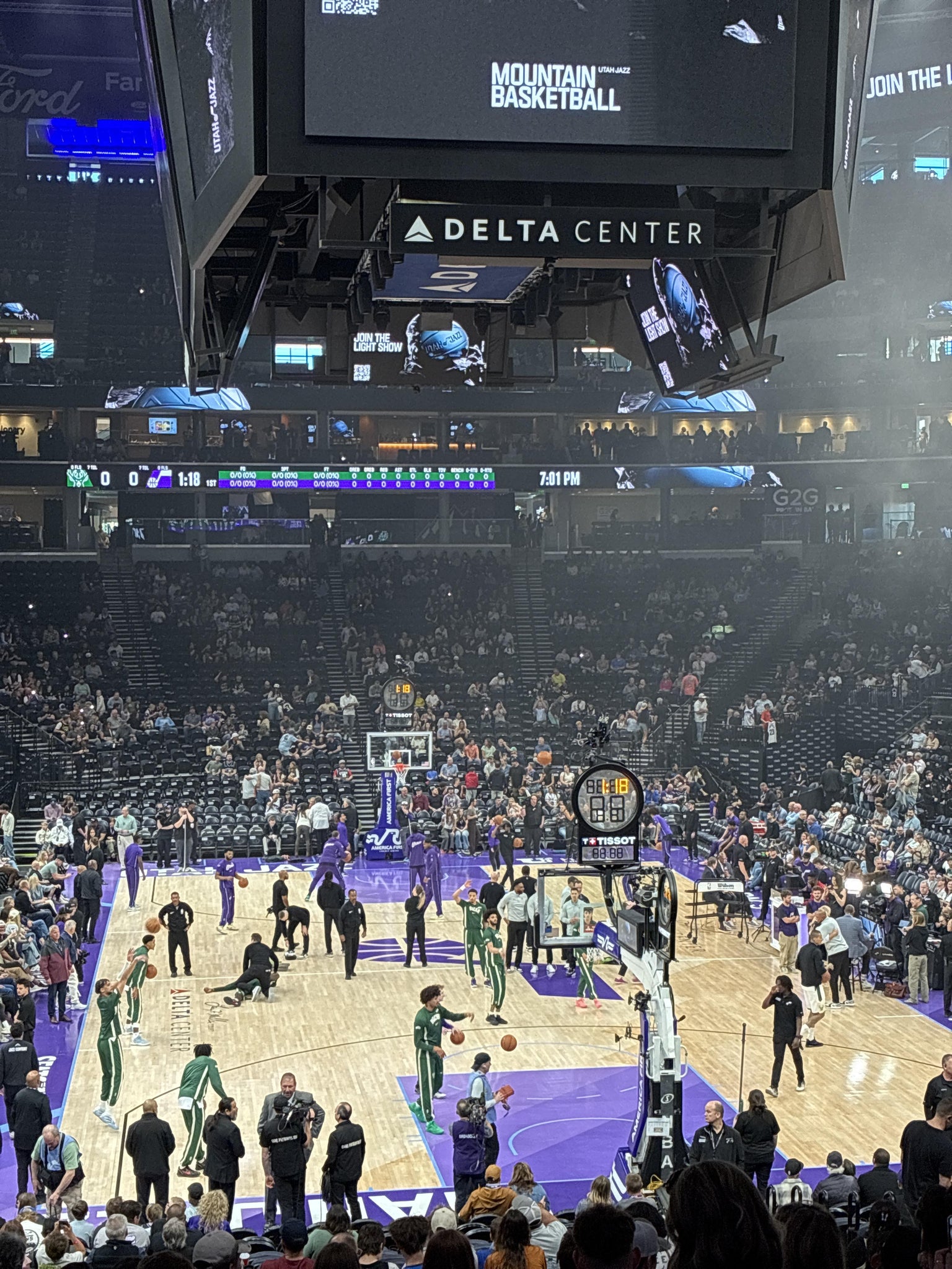 Real Fan View taken from Section 13 at Delta Center by Adrian  F