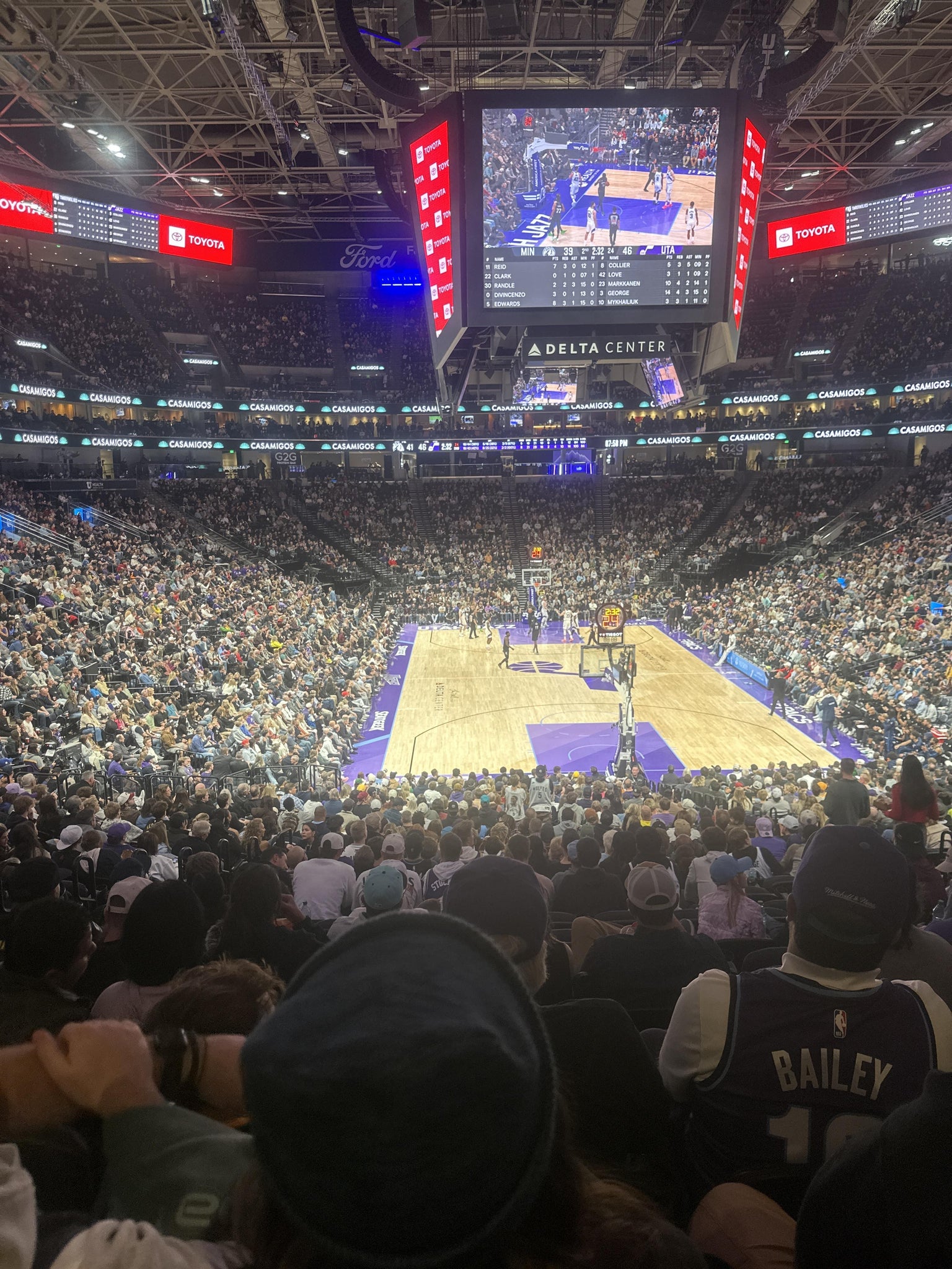 Real Fan View taken from Section 13 at Delta Center by Seleti L