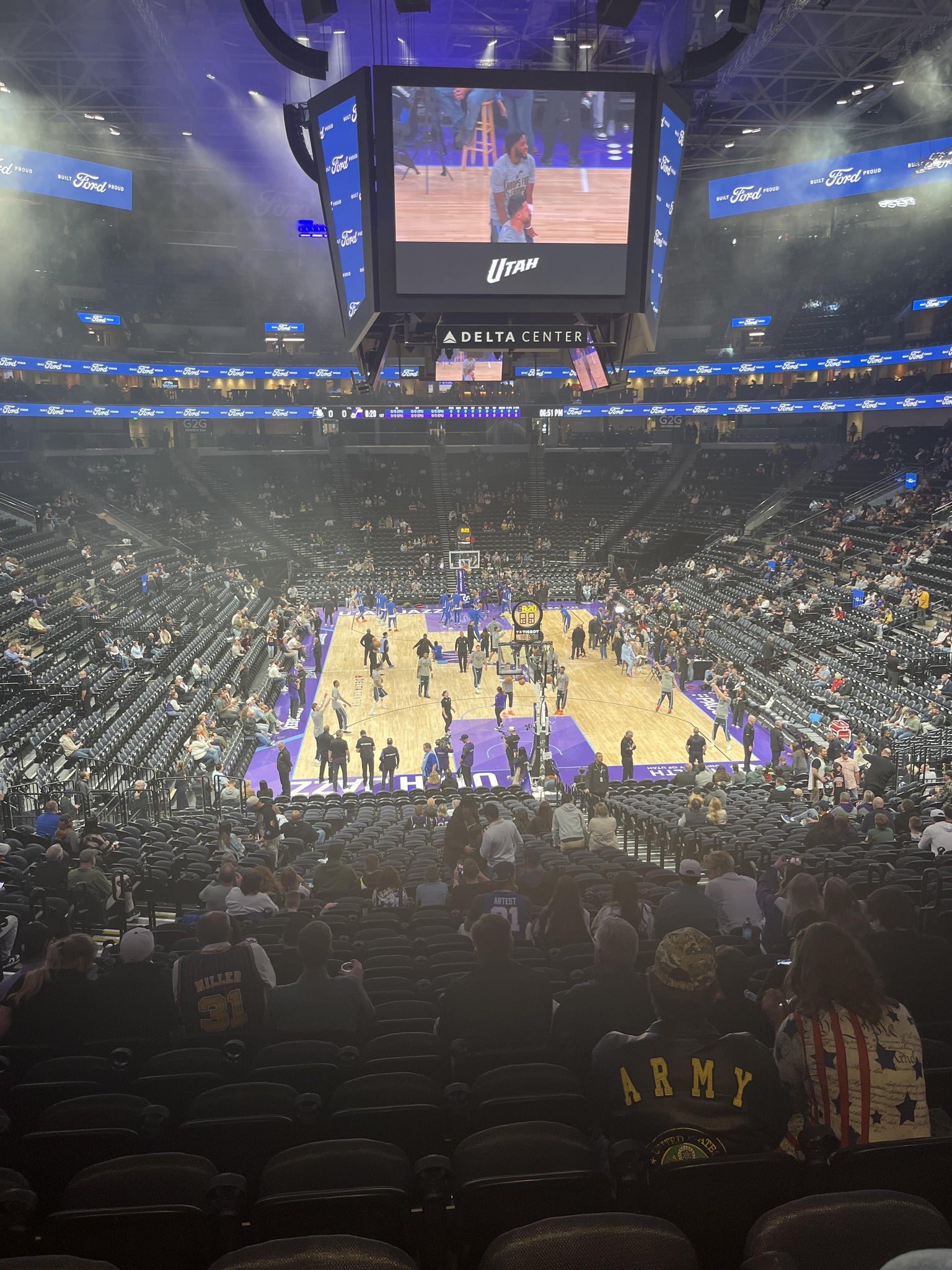 Real Fan View taken from Section 13 at Delta Center by Paxton A