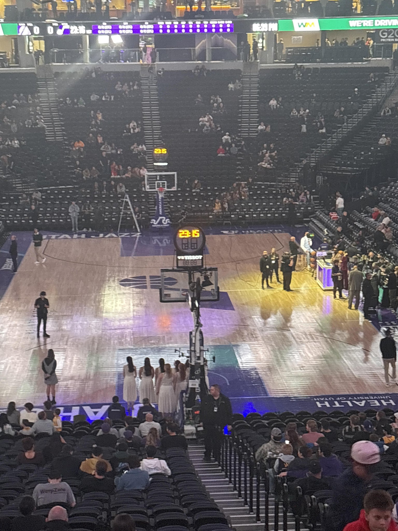 Real Fan View taken from Section 13 at Delta Center by Anonymous User