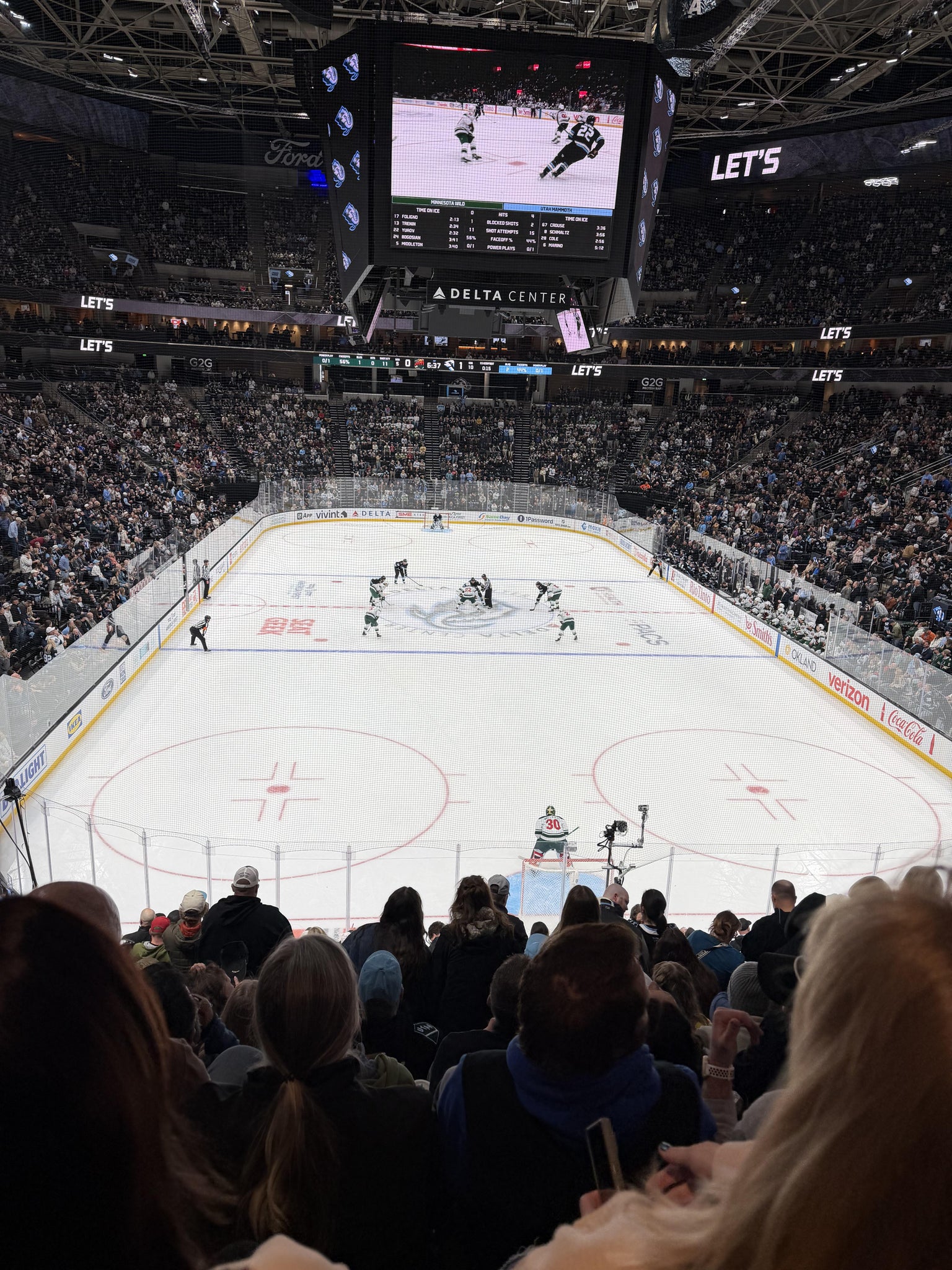 Real Fan View taken from Section 13 at Delta Center by Carlos I