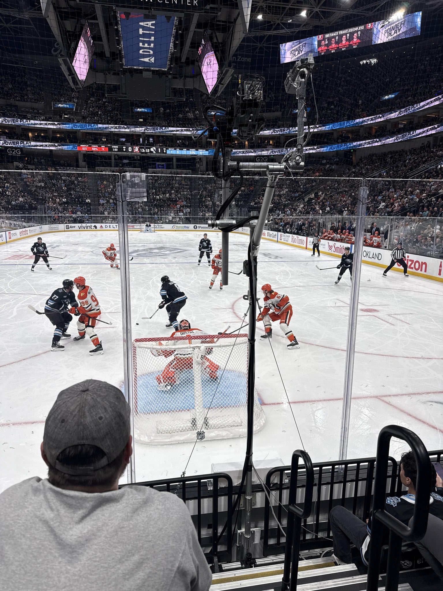 Real Fan View taken from Section 13 at Delta Center by Steve V