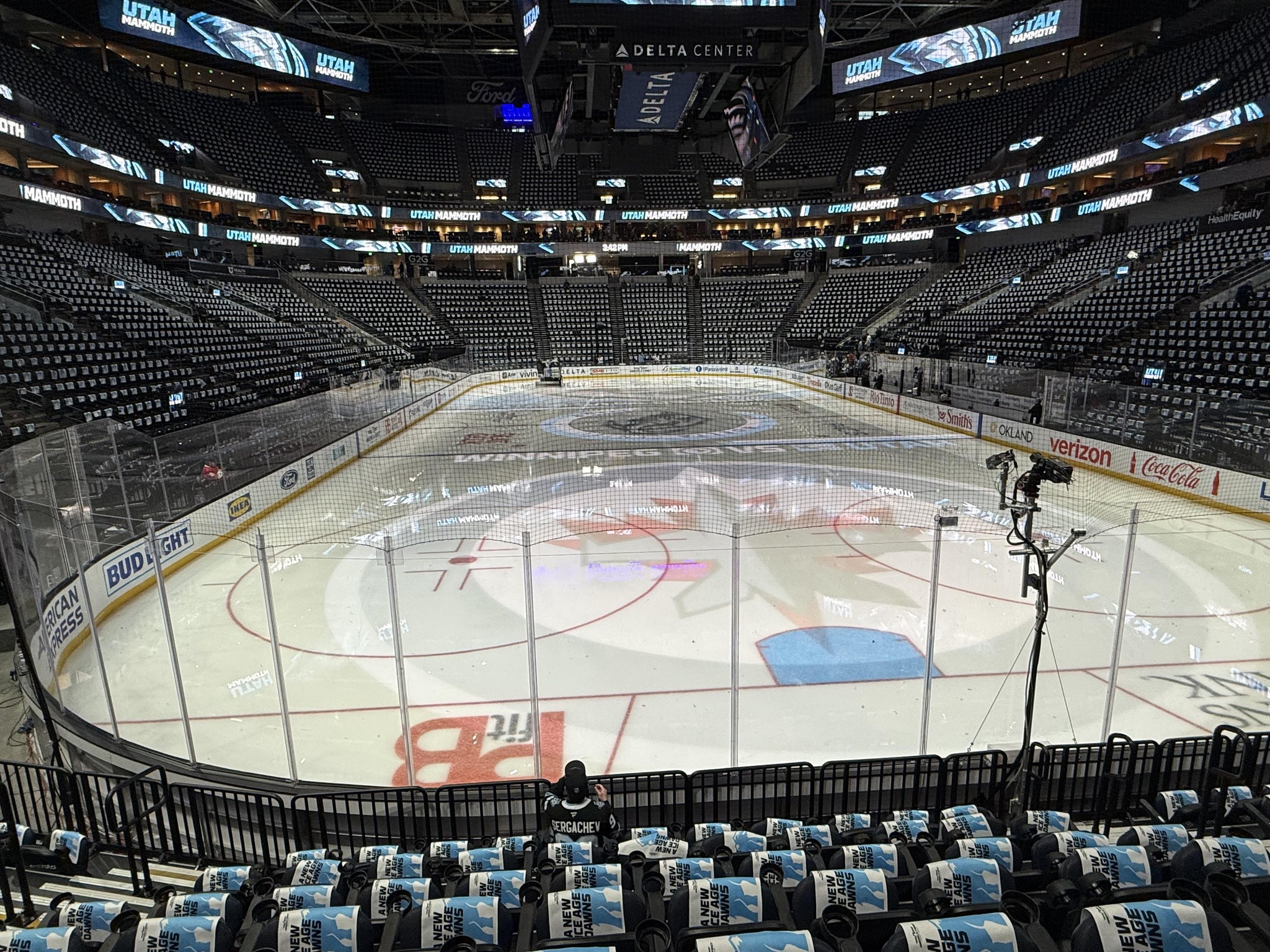 Real Fan View taken from Section 13 at Delta Center by Bryce H
