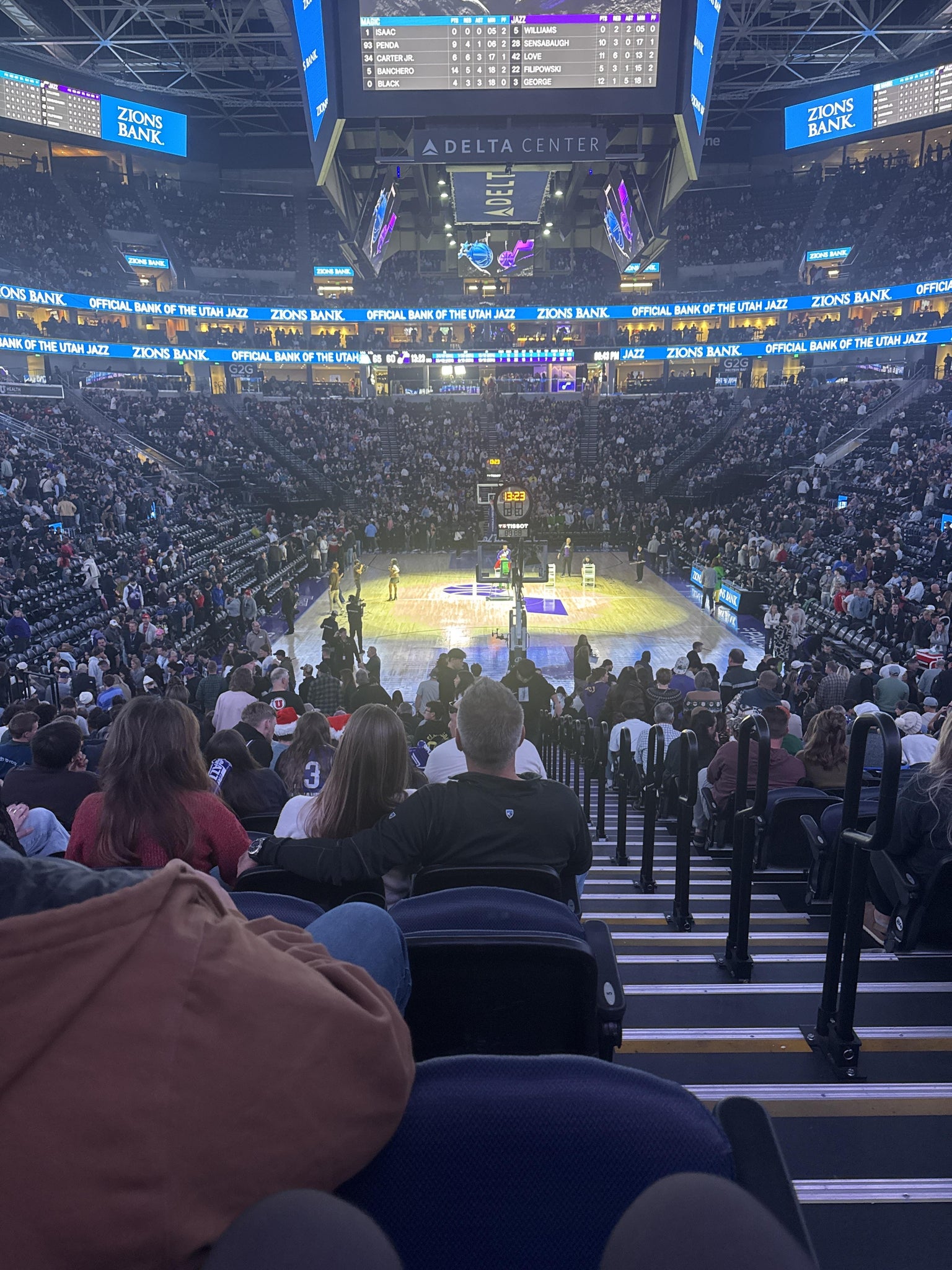 Real Fan View taken from Section 13 at Delta Center by Atiyah A