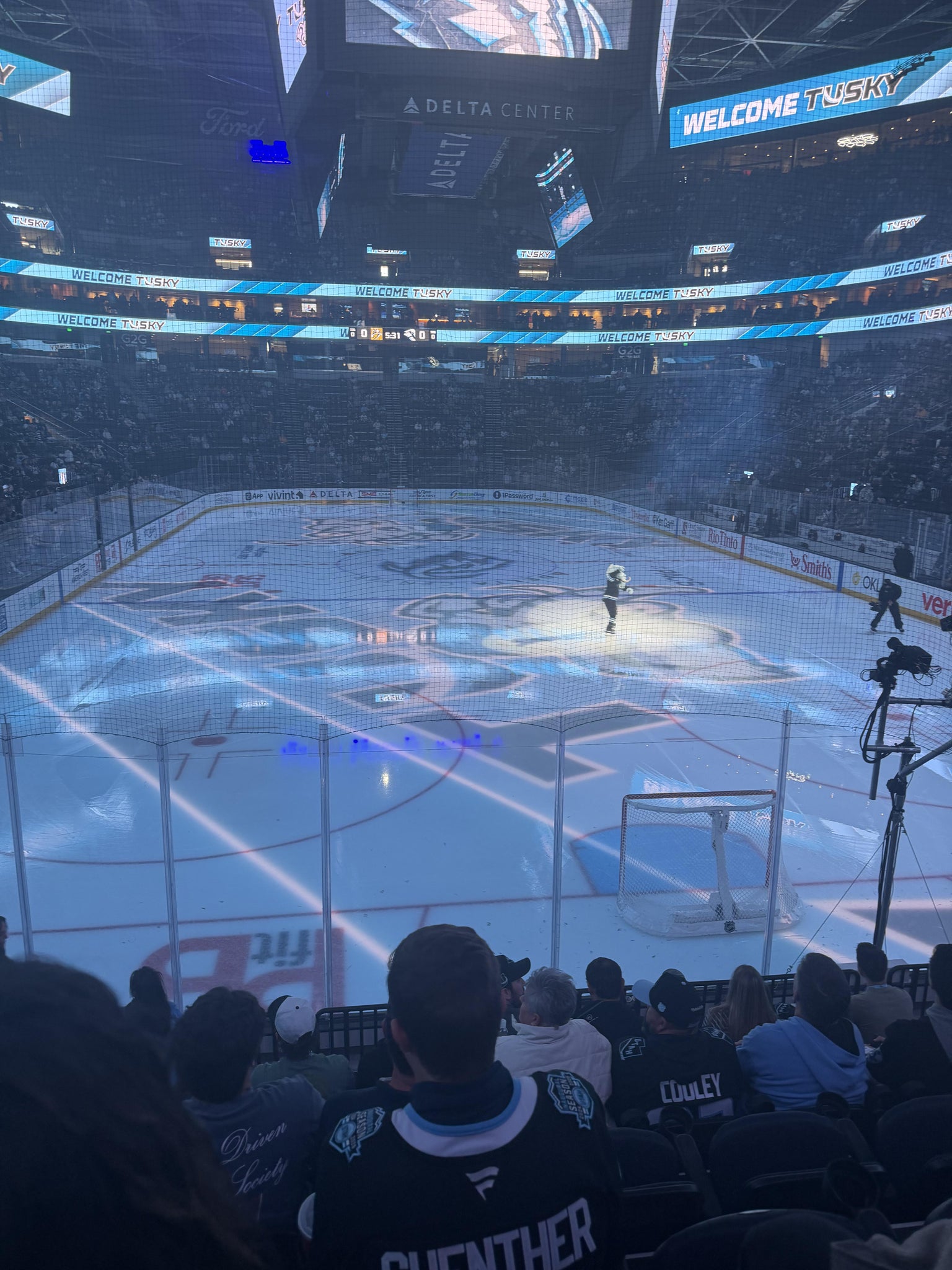 Real Fan View taken from Section 13 at Delta Center by Keith D