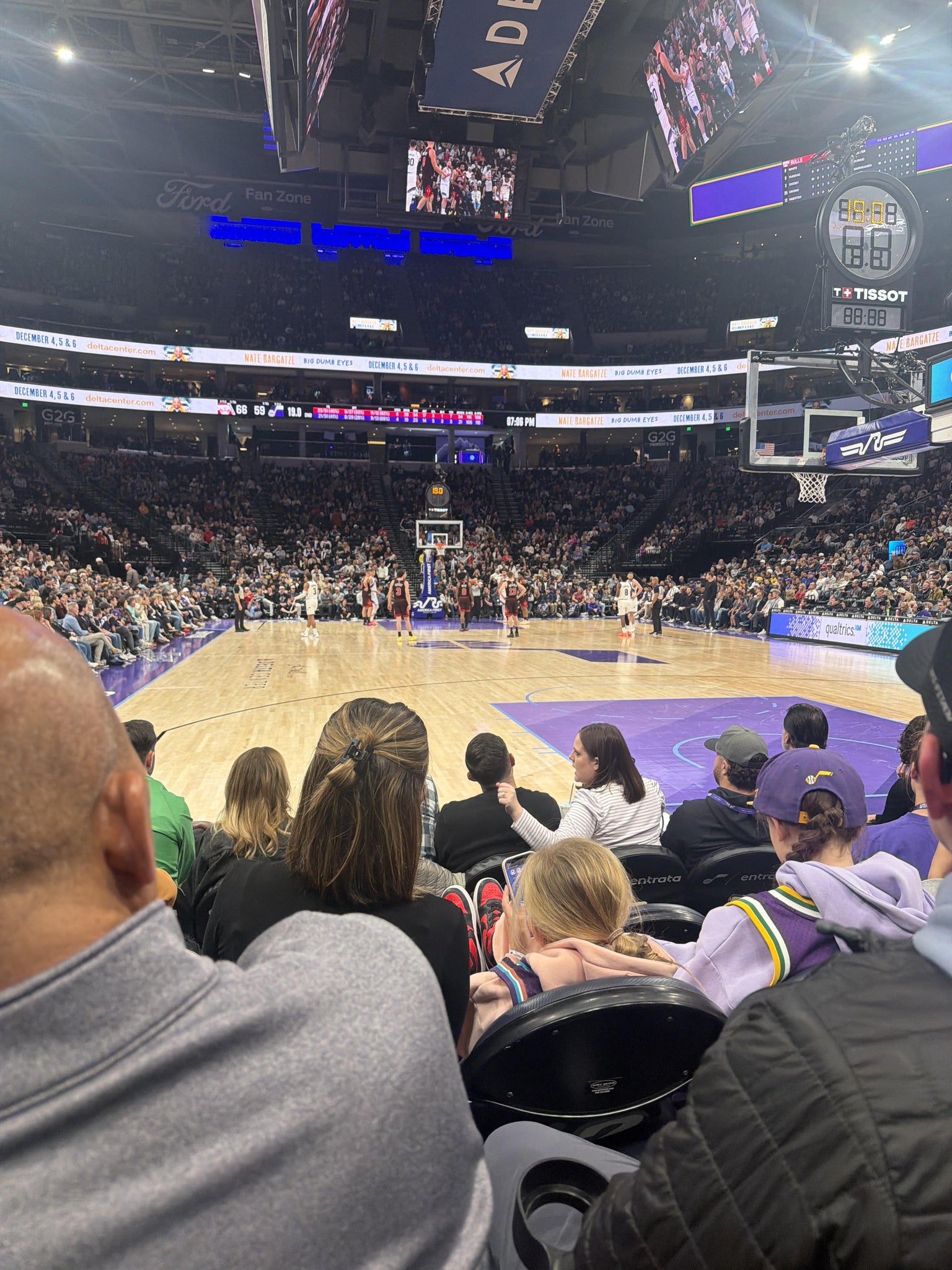 Real Fan View taken from Section 13 at Delta Center by Qamar K