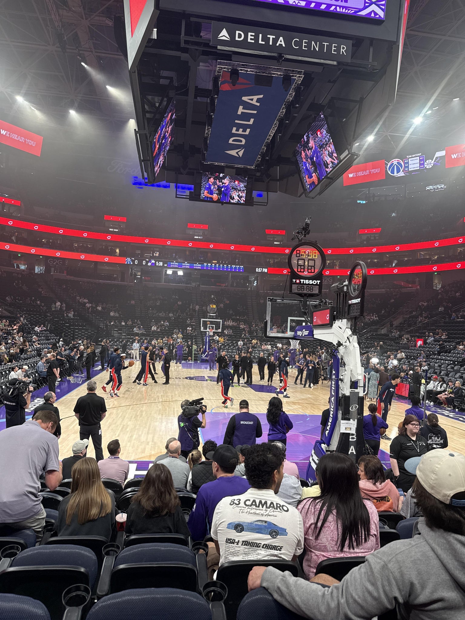 Real Fan View taken from Section 13 at Delta Center by Kenard L