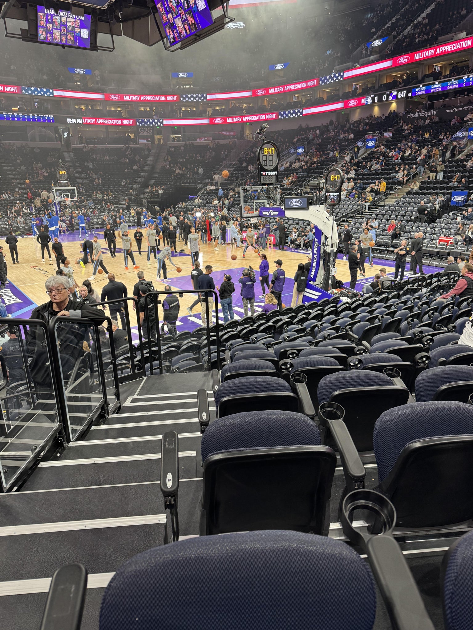 Real Fan View taken from Section 13 at Delta Center by Adam N