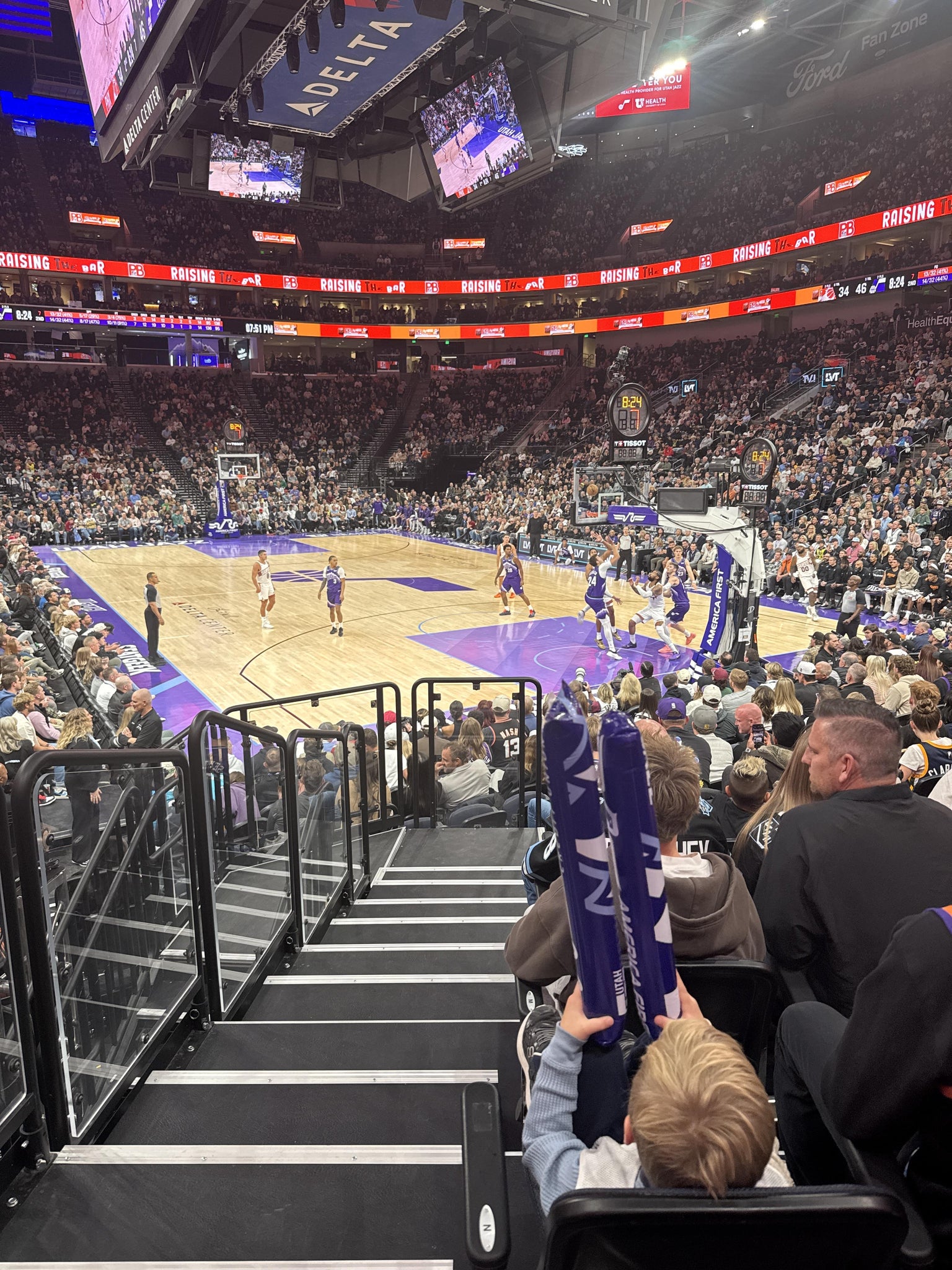 Real Fan View taken from Section 13 at Delta Center by Aaron L