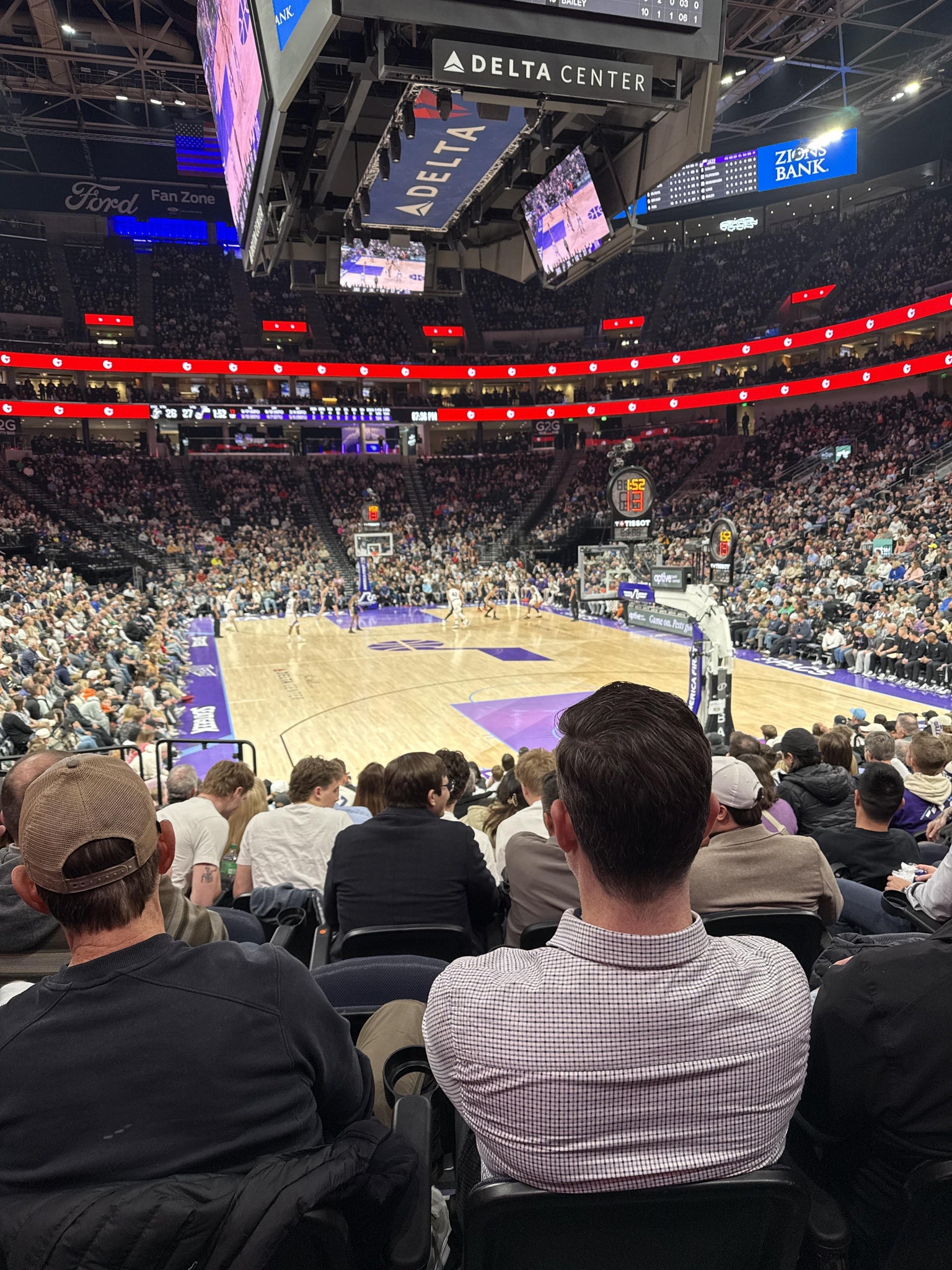 Real Fan View taken from Section 13 at Delta Center by Abhishek S