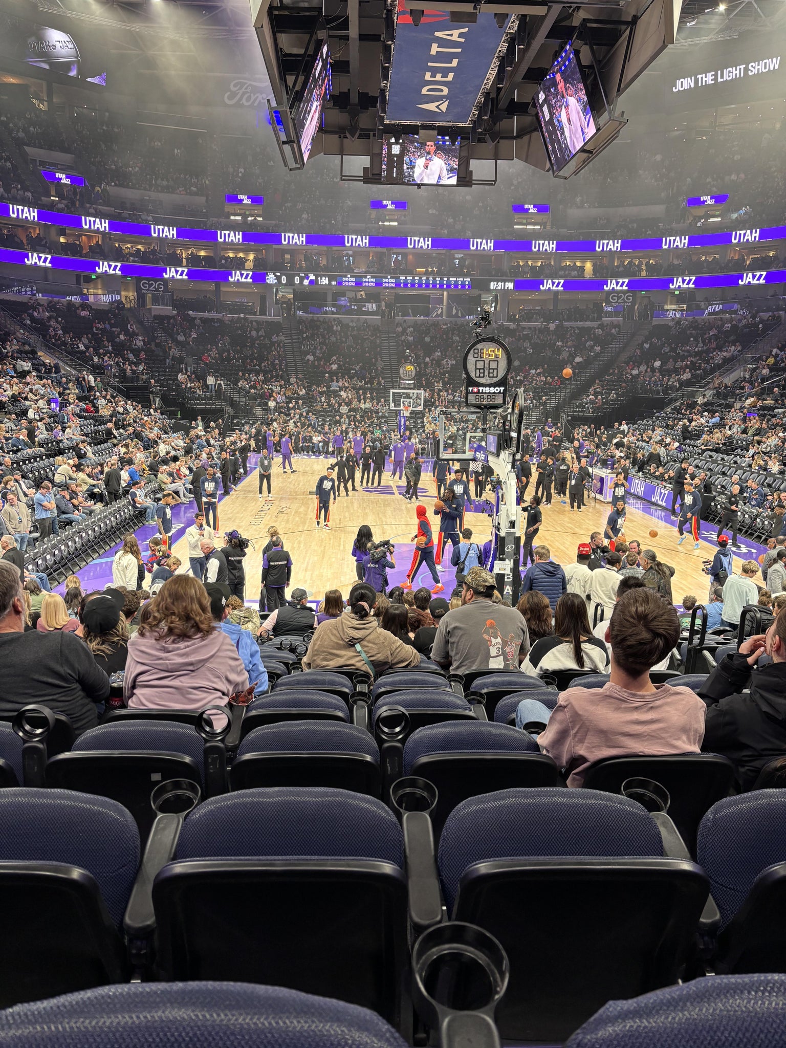 Real Fan View taken from Section 13 at Delta Center by Christina F