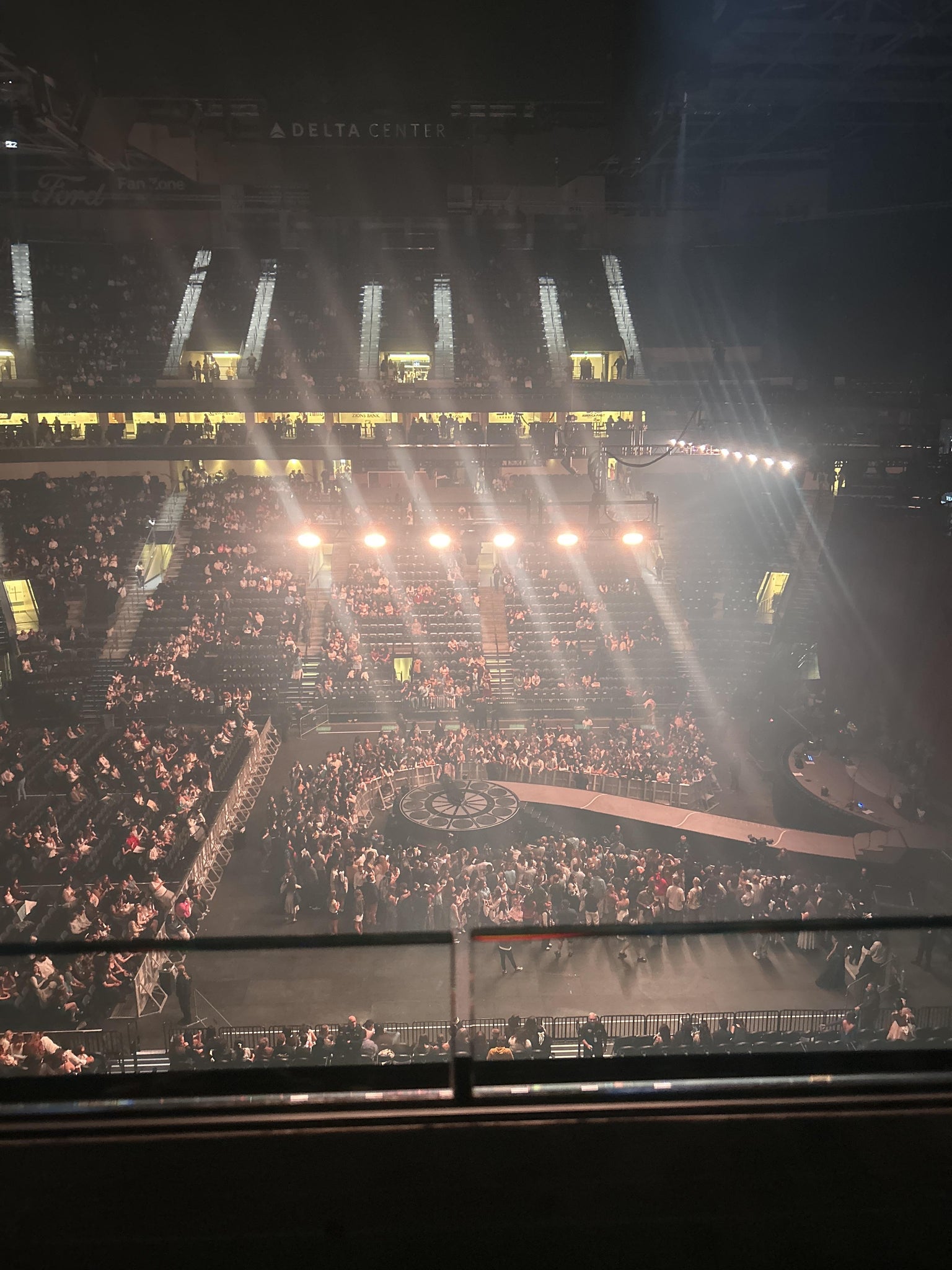 Real Fan View taken from Section 131 at Delta Center by Ivy O