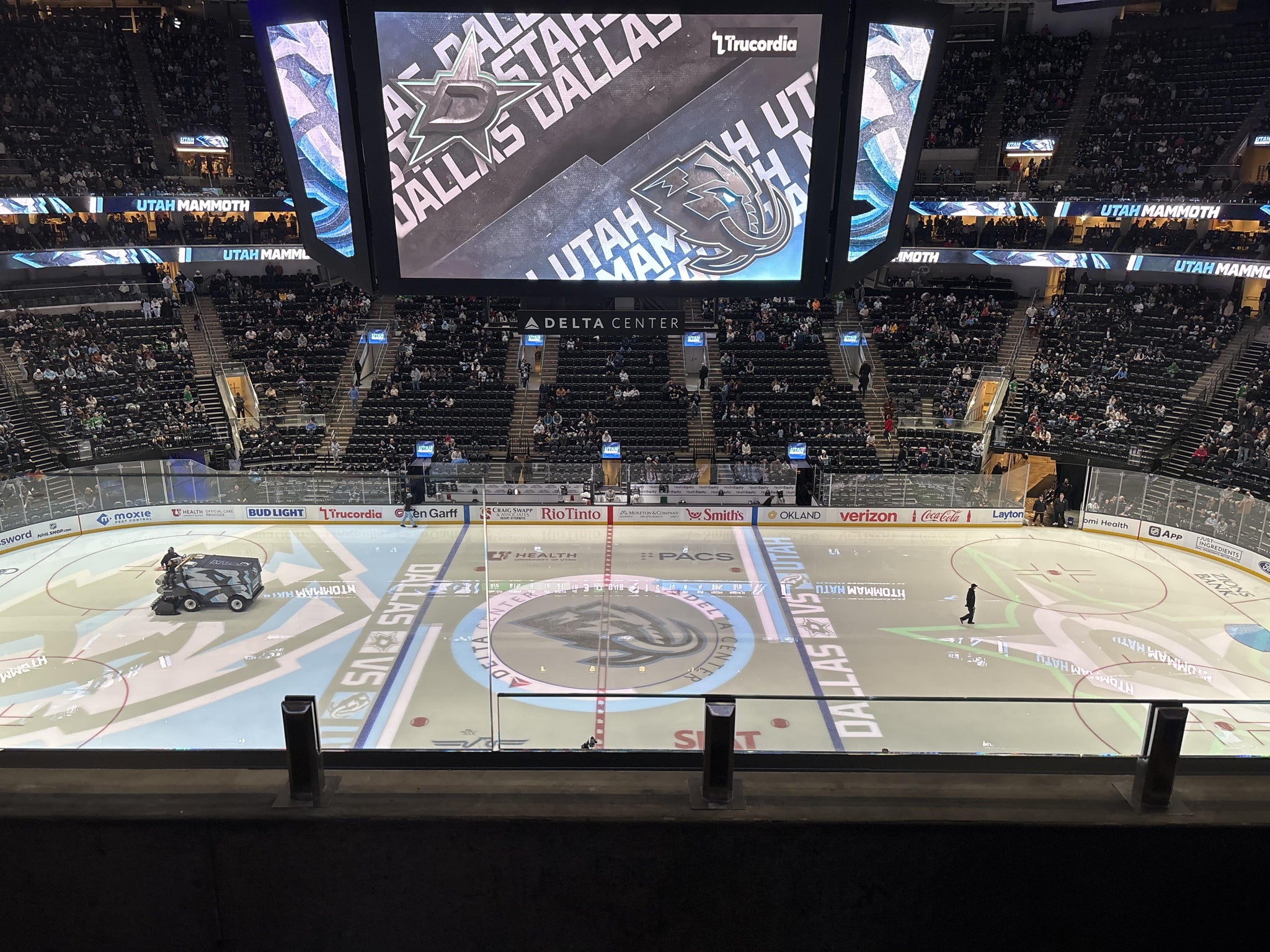 Real Fan View taken from Section 131 at Delta Center by Adam G