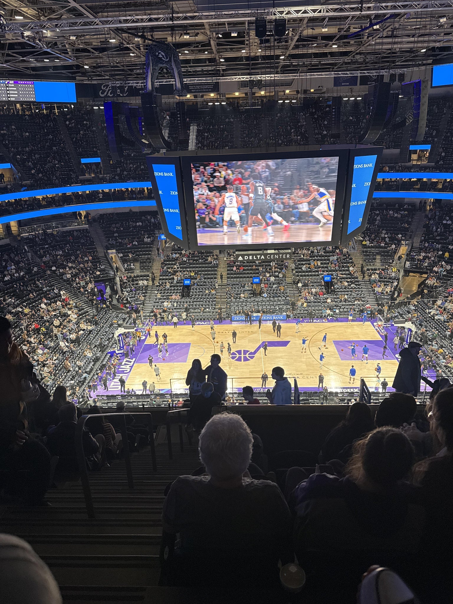 Real Fan View taken from Section 132 at Delta Center by Christopher S