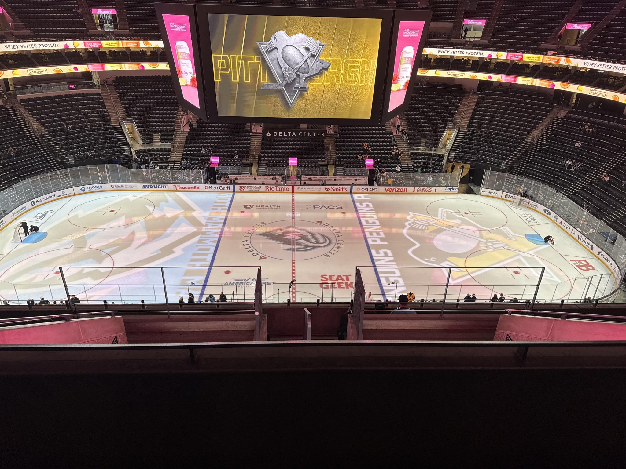 Real Fan View taken from Section 132 at Delta Center by Lauren D
