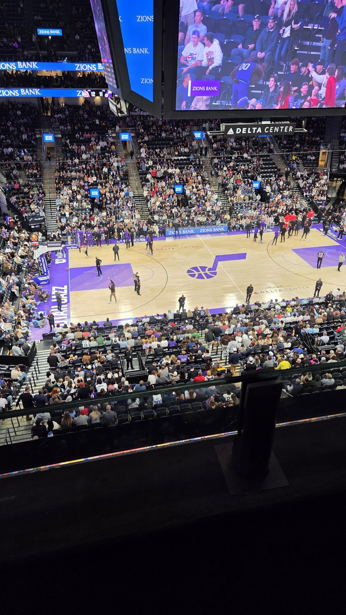 Real Fan View taken from Section 133 at Delta Center by Jeannie R